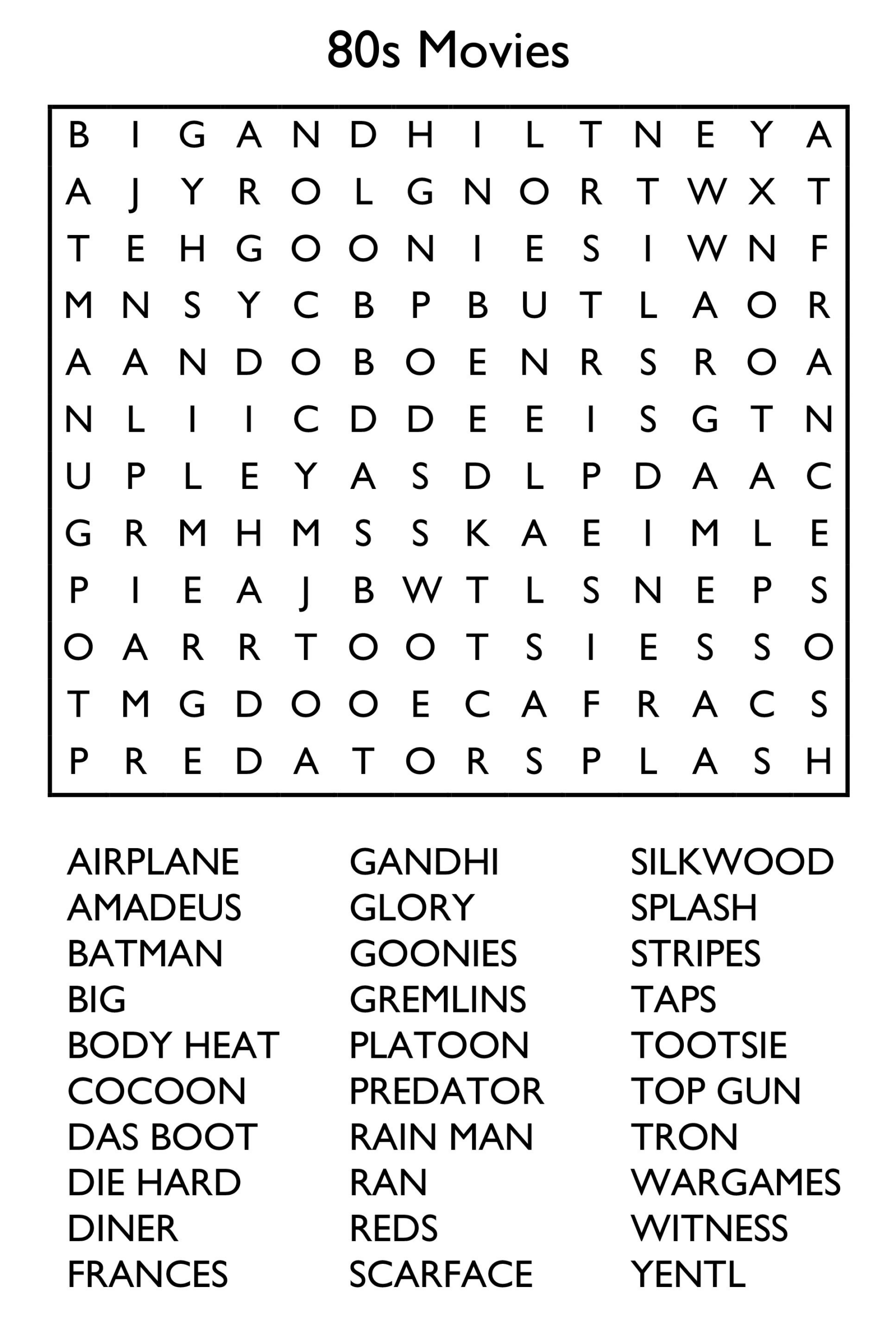 10 Free Printable Word Search Puzzles pertaining to Free Printable Large Print Word Search