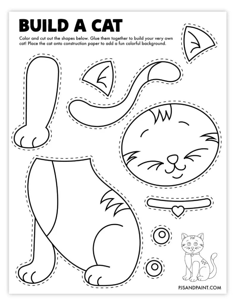 109 Free Printable &amp;quot;Build Your Own&amp;quot; Crafts - Pjs And Paint inside Free Printable Arts And Crafts
