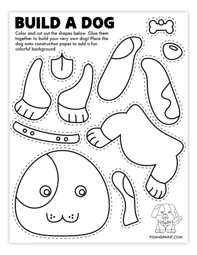 109 Free Printable &amp;quot;Build Your Own&amp;quot; Crafts - Pjs And Paint regarding Free Printable Arts and Crafts