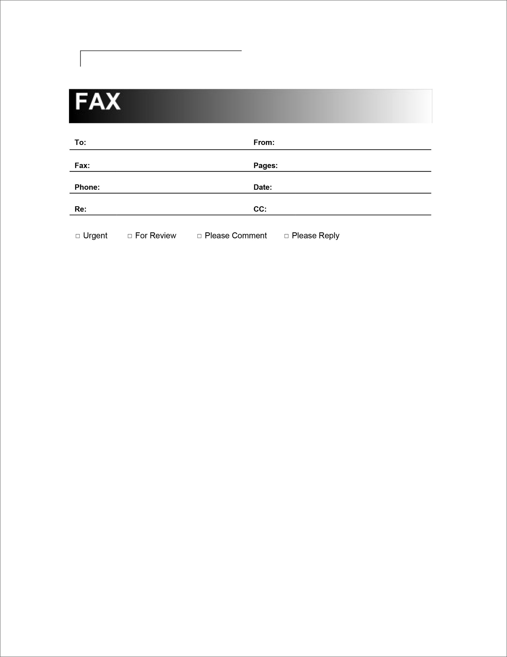 20 Free Printable Fax Cover Sheets And Templates intended for Fax Cover Sheet Template Free Printable