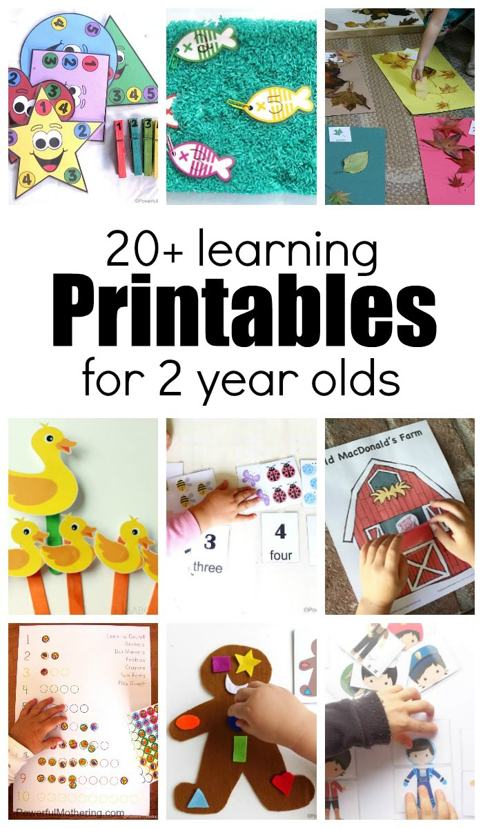 20+ Learning Activities And Printables For 2 Year Olds for Printable Learning Activities For 2 Year Olds