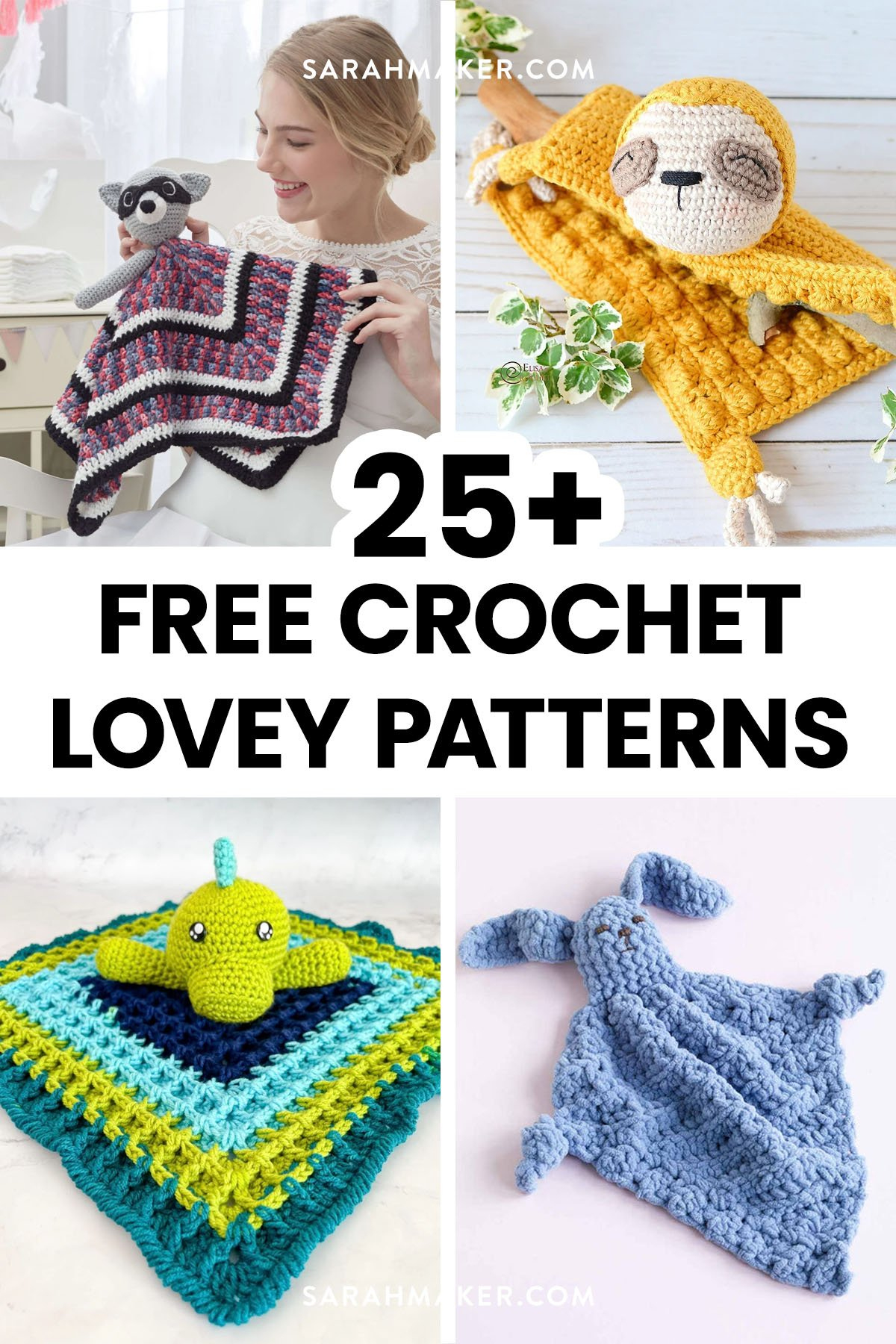25+ Adorable (And Free) Crochet Lovey Patterns - Sarah Maker for Free Printable Crochet Patterns