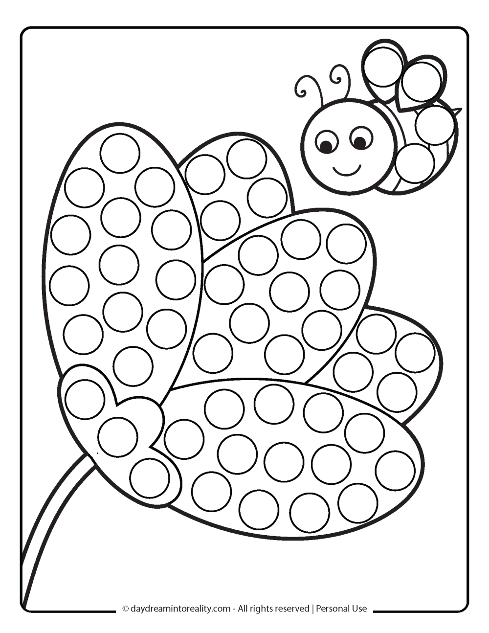 35+ Spring Dot Marker Pages | Free Pdf Printables! ~ Daydream Into intended for Dot to Dot Marker Printables