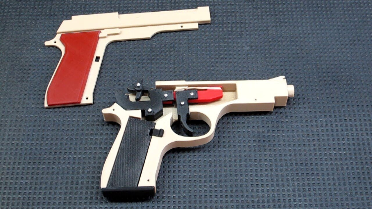 3D Printed Rubber Band Gun - Making It Work within 3d Printable Rubber Band Gun