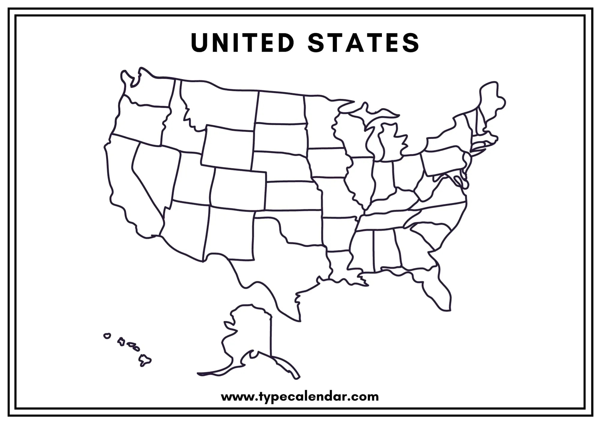 40+ Free Printable Blank Us Map Templates [Editable Pdf] regarding United States Map Printable Free