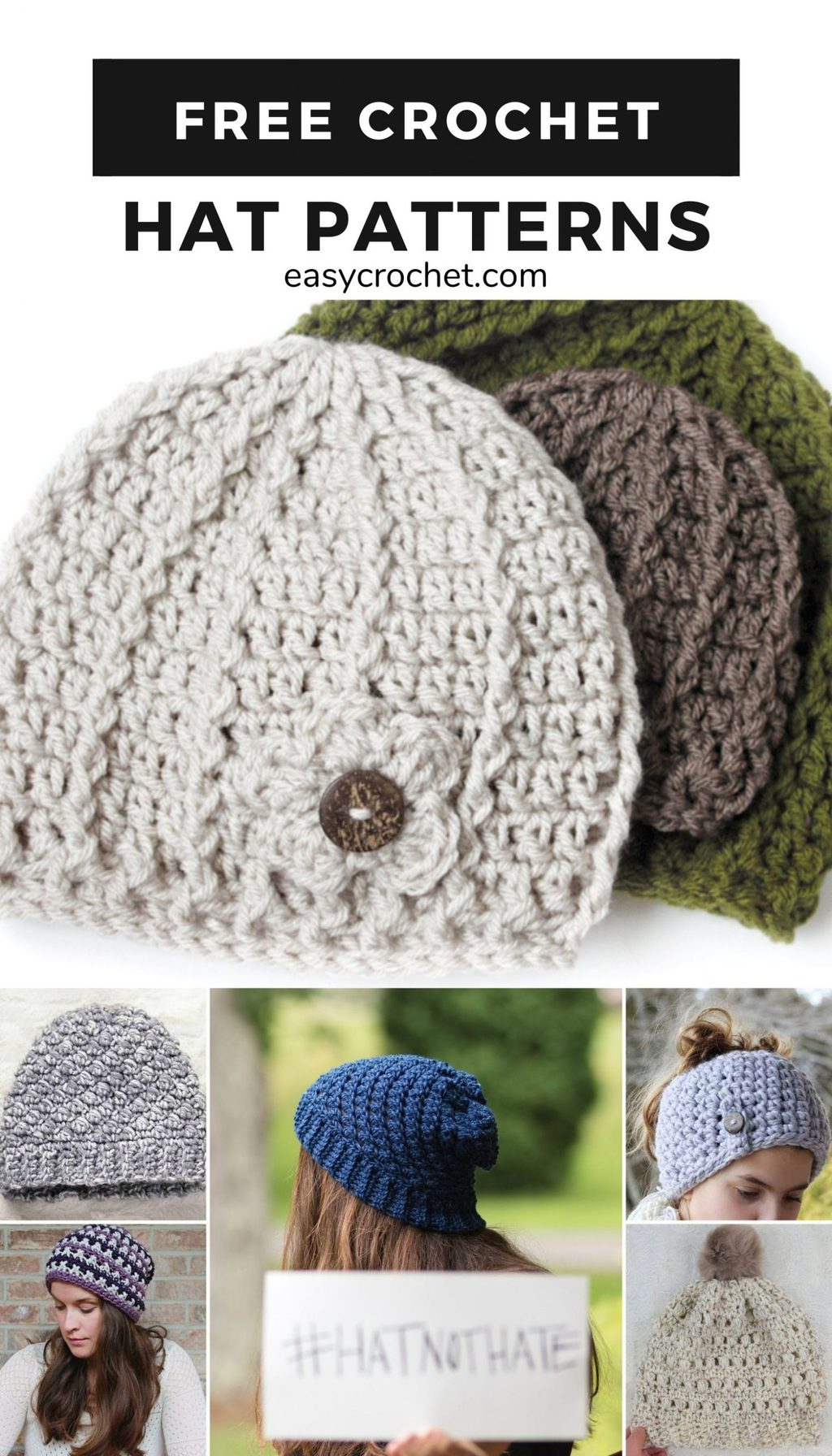 42 Free Beanie And Crochet Hat Patterns - Easy Crochet Patterns throughout Crochet Hat Patterns Free Printable