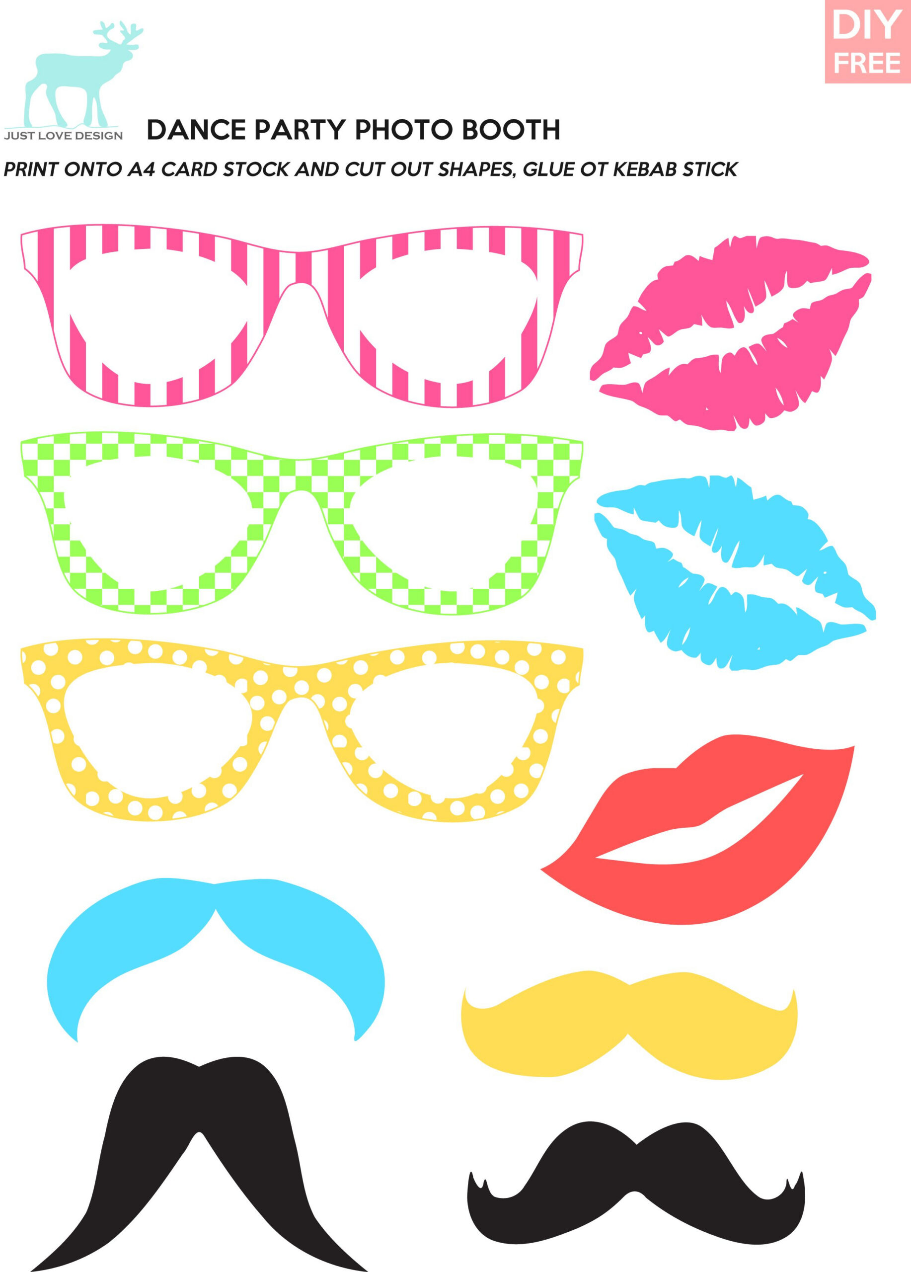 490 Free Diy Printabl File Photo Booth Props (Photobooth) Ideas in Free Photo Booth Props Printable