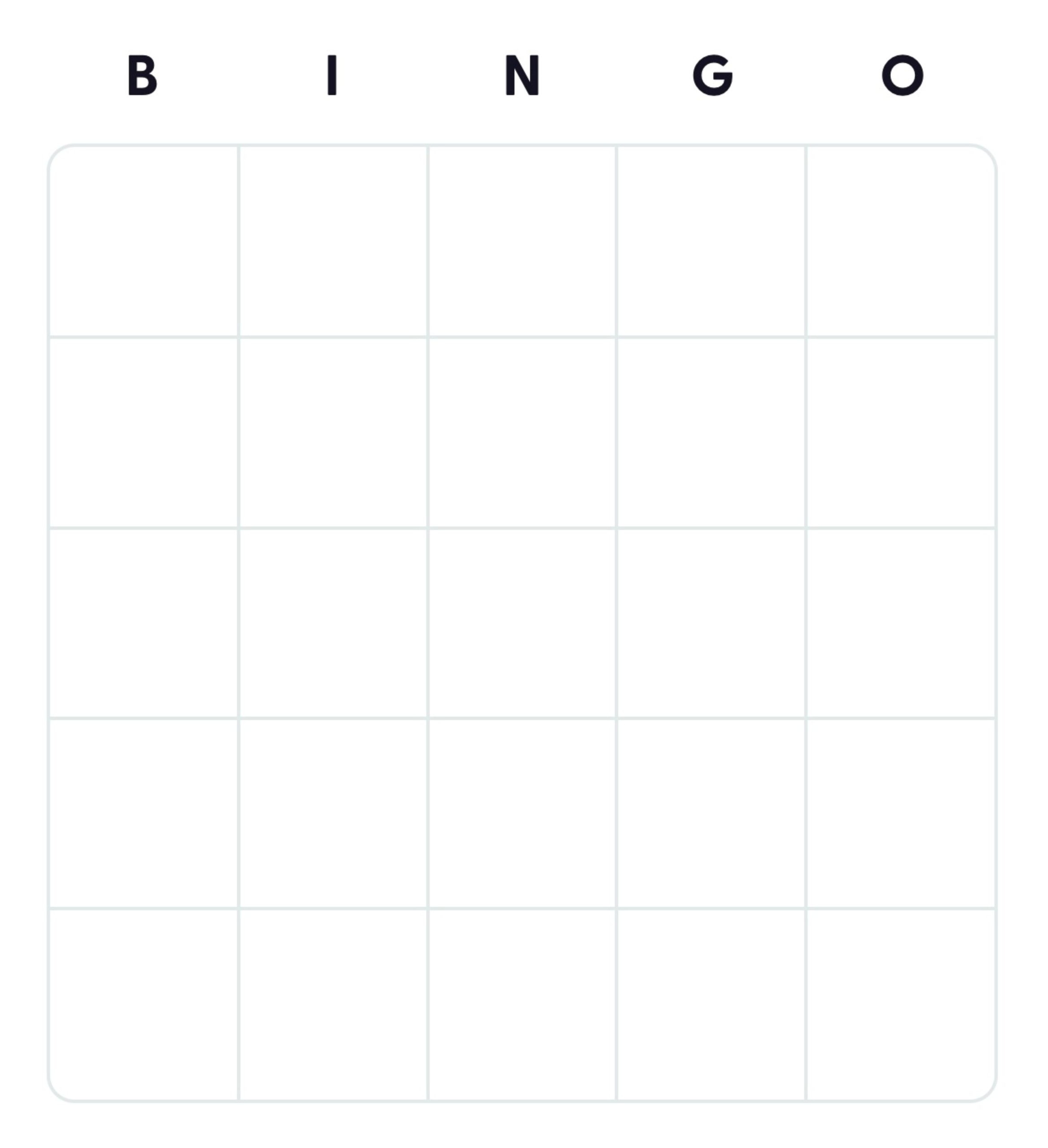 50+ Free Printable Blank Bingo Card Templates - Bingo Card Creator regarding Free Printable Blank Bingo Template
