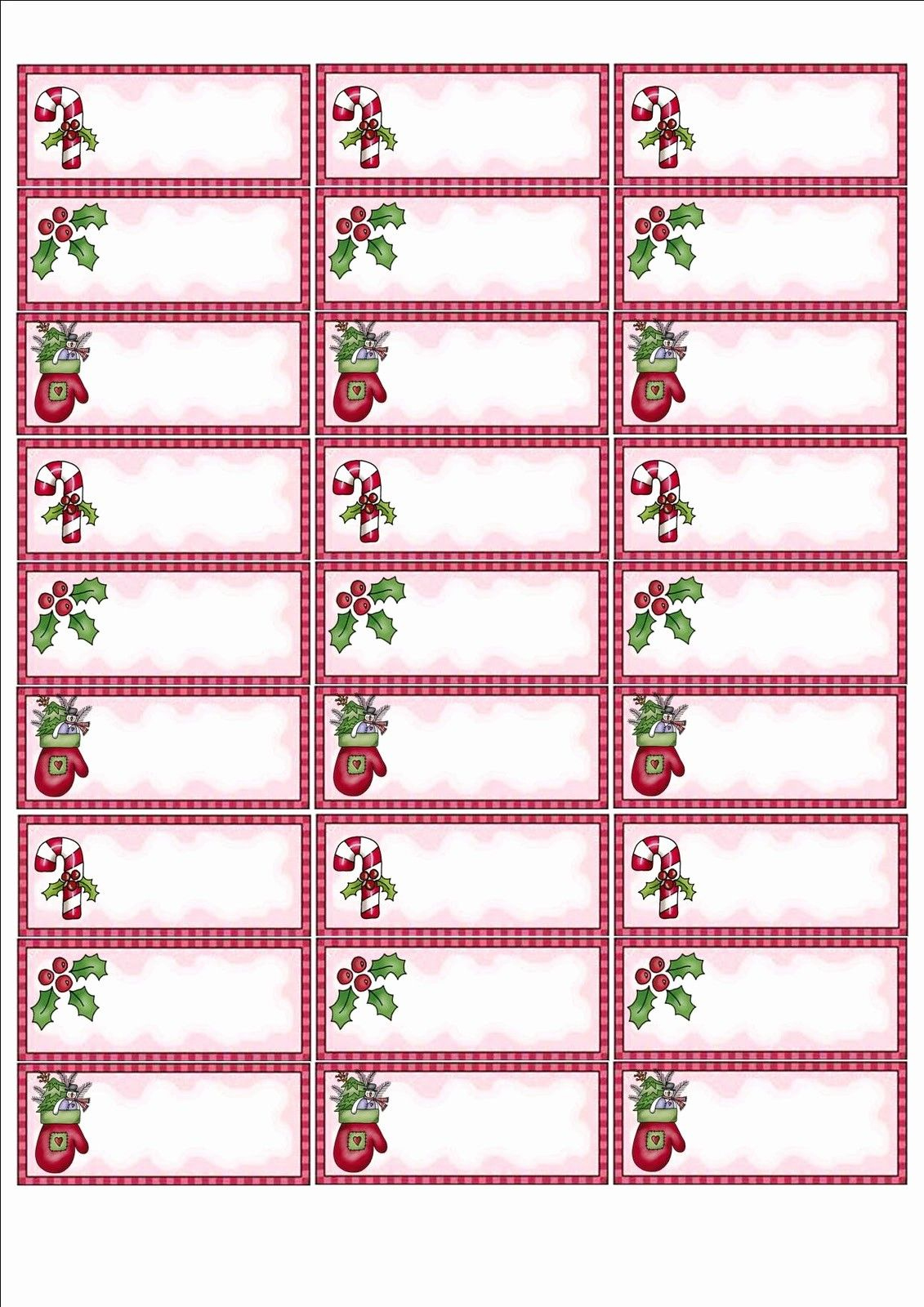 50 Free Printable Christmas Mailing Labels - Worksheets Library inside Christmas Address Labels Printable Free