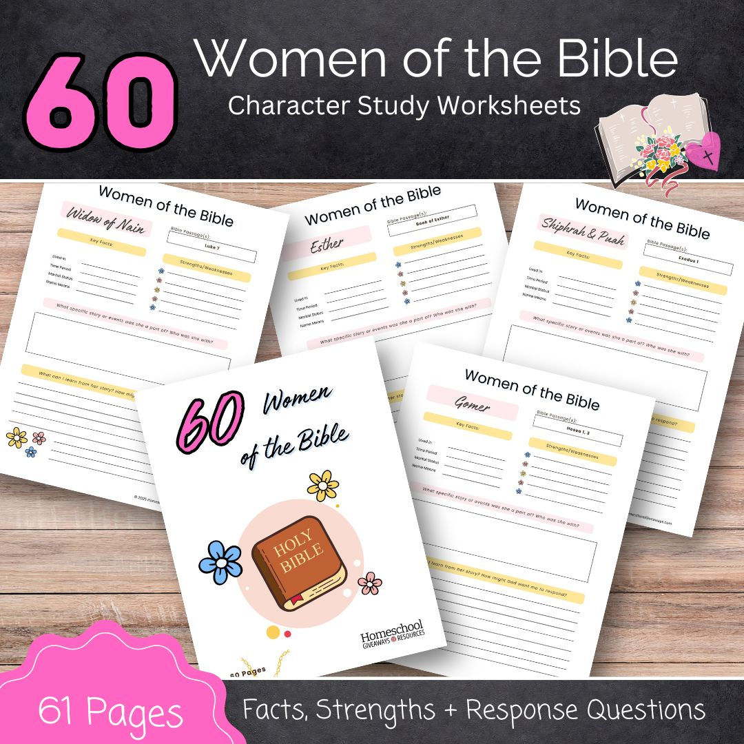 60 Women Of The Bible Worksheets - Homeschool Giveaways pertaining to Free Printable Women&amp;#039;S Bible Study Printables
