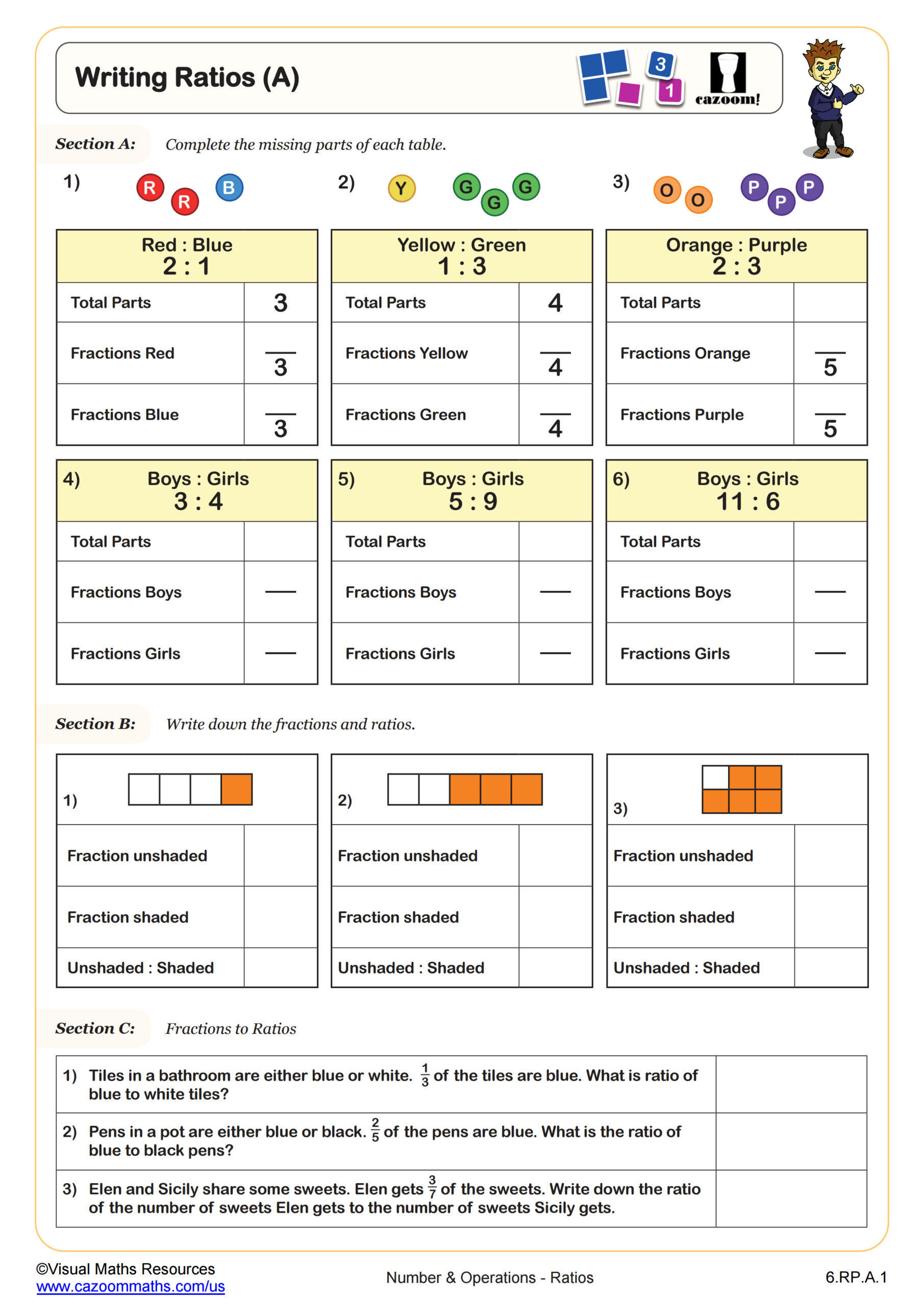 6Th Grade Math Worksheets | Printable Pdf Worksheets | Cazoom Math within Free Printable 6Th Grade Worksheets All Subjects
