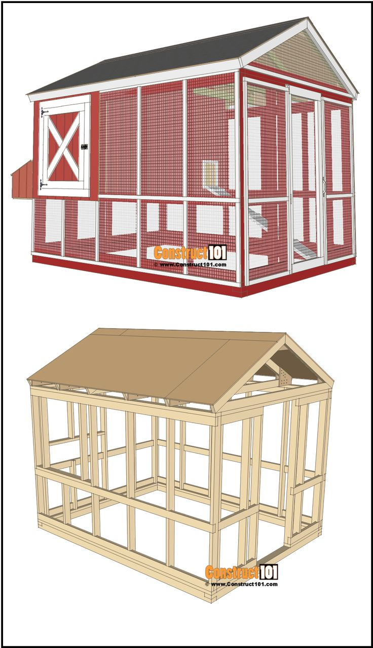 8X10 Chicken Coop Plans | Free Pdf inside Chicken Coop Plans Free Printable