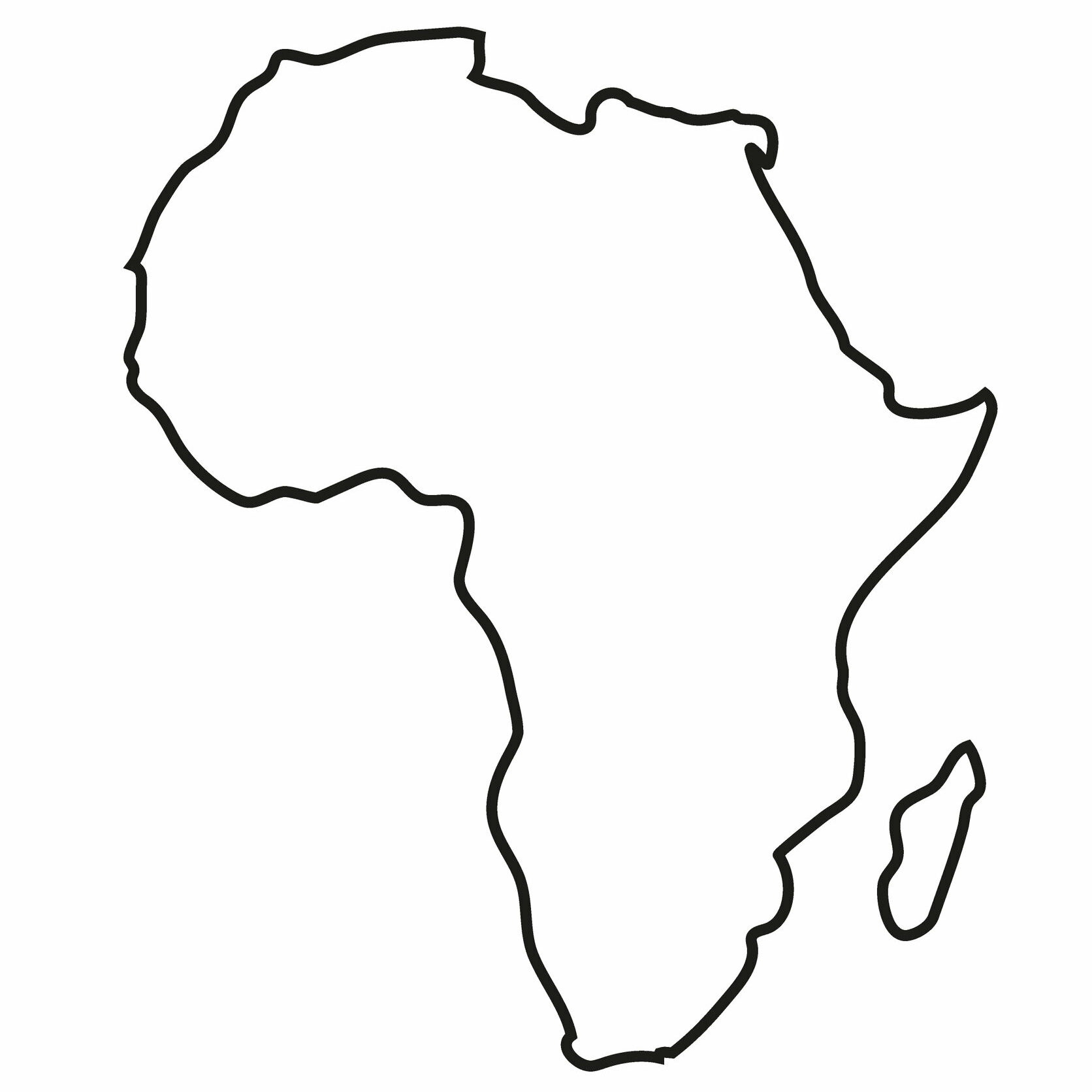 Africa Blank Maps | Mappr regarding Printable Blank Map Of Africa
