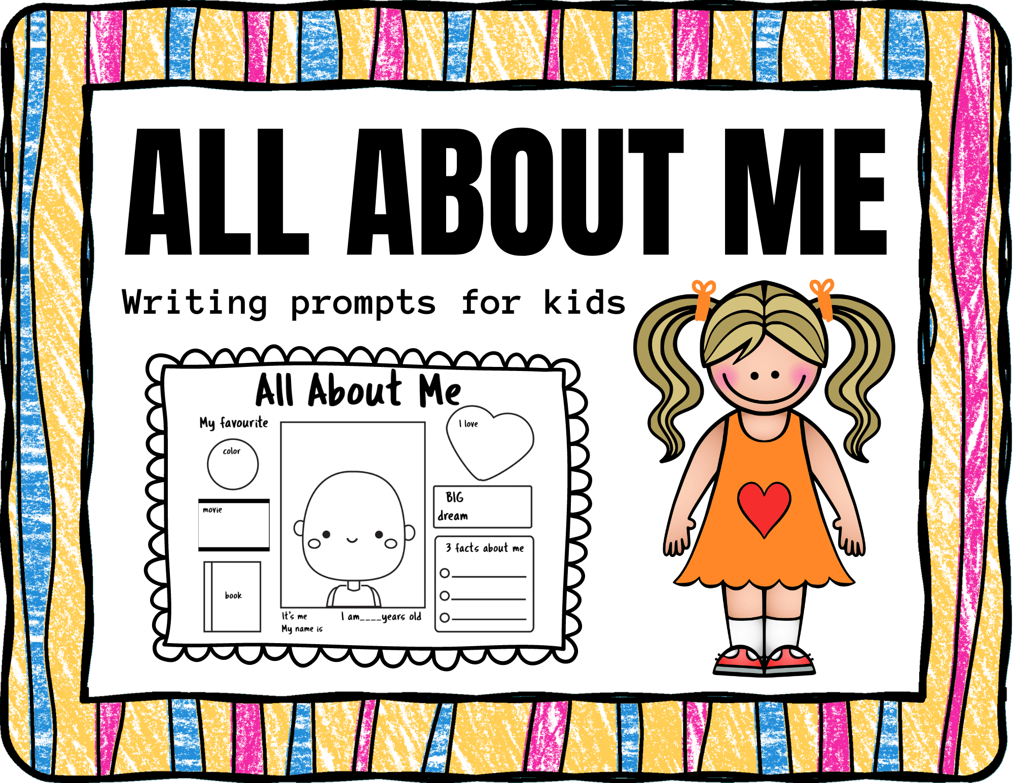 All About Me Poster | Back To School | First Day Of School | Made pertaining to Printable All About Me Poster