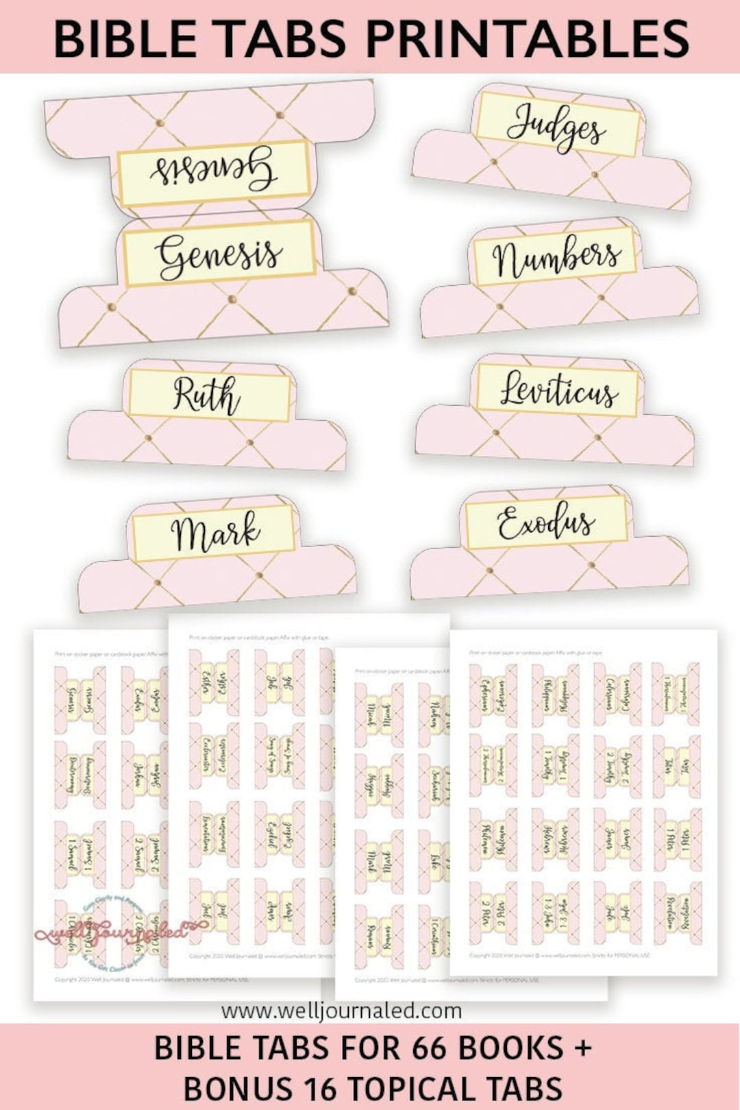 Bible Tabs Printable For Journaling Bible | Digital Bible Tabs regarding Bible Tab Placement Guide Printable