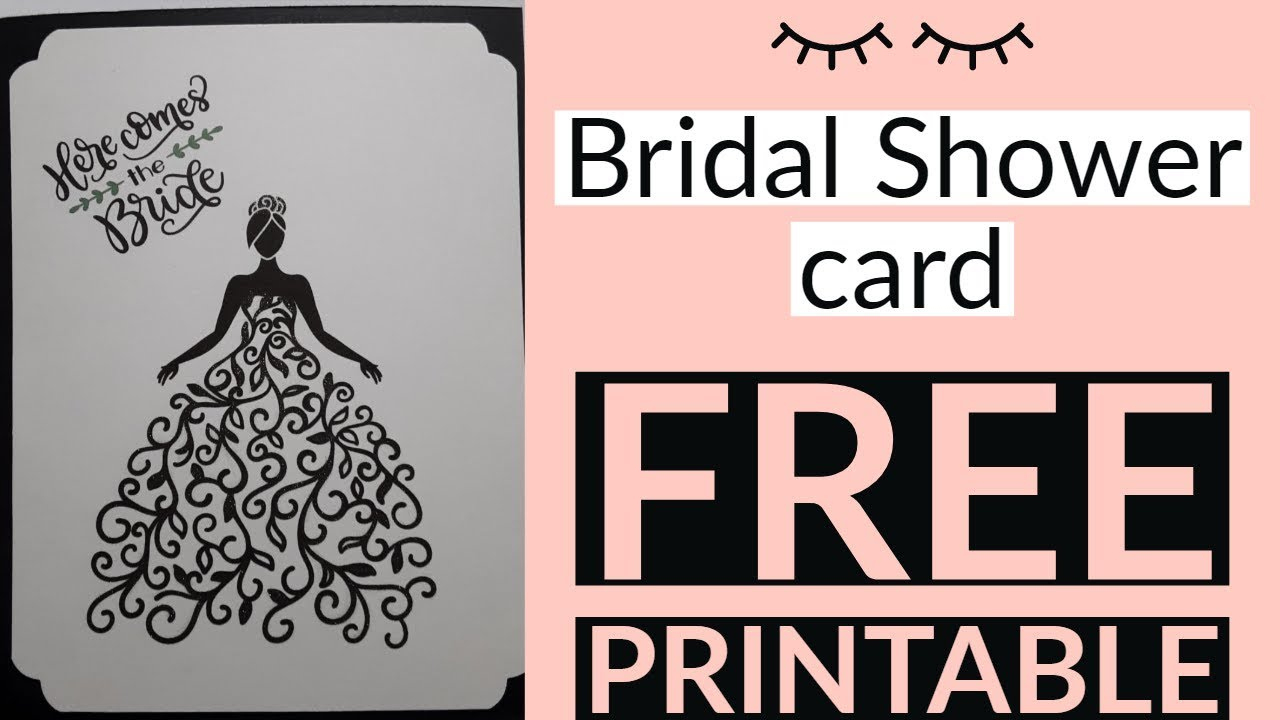Bridal Shower Card And Free Printable intended for Bridal Shower Card Free Printable