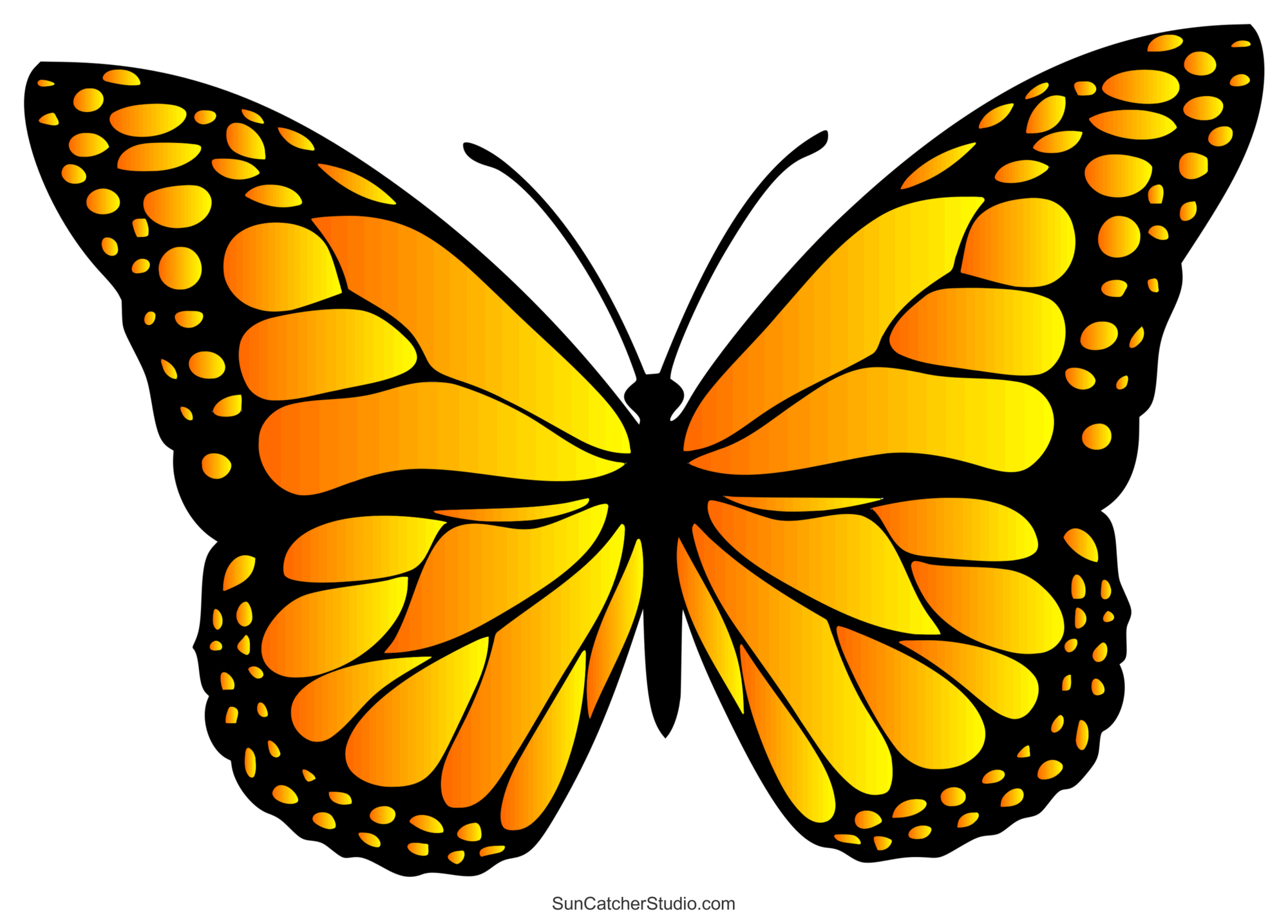 Butterfly Svg Files (Printable Templates, Patterns, &amp;amp; Clipart for Free Printable Of A Butterfly