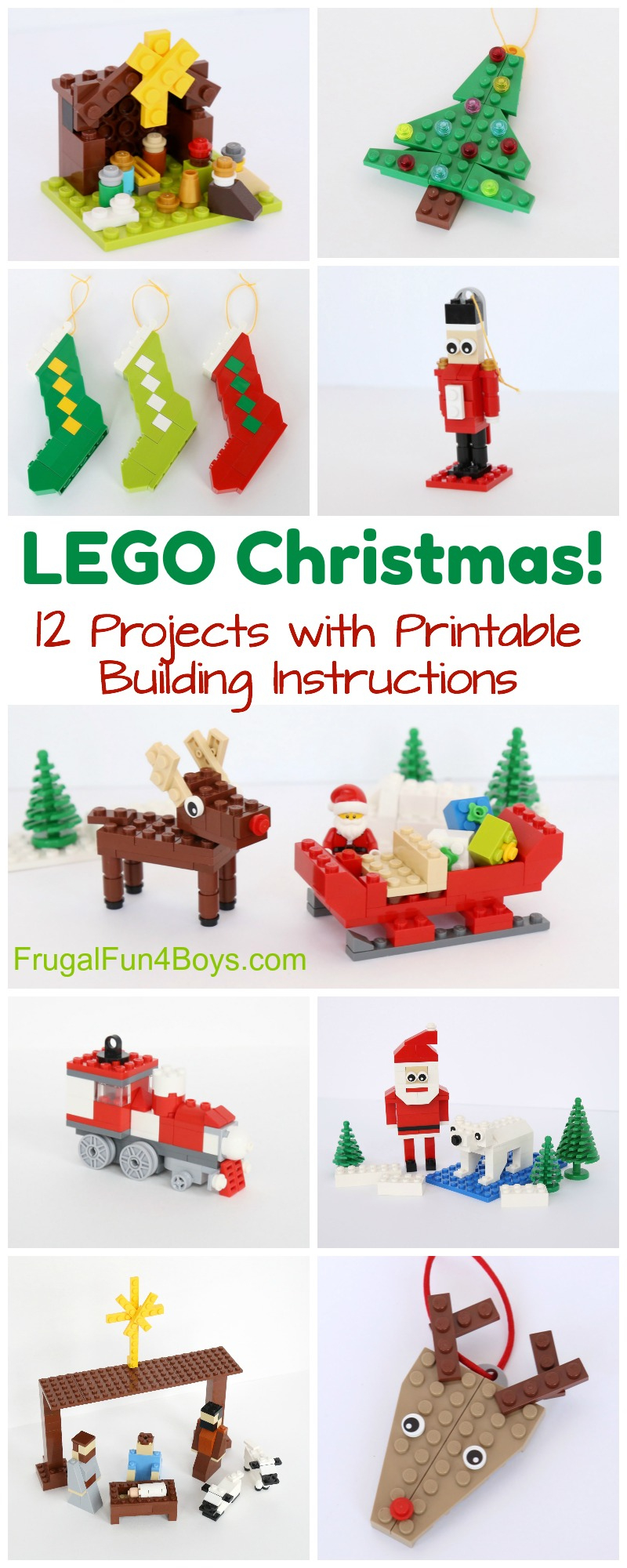 Christmas Projects To Build With Lego® Bricks - Printable Building in Lego Building Instructions Free Printable