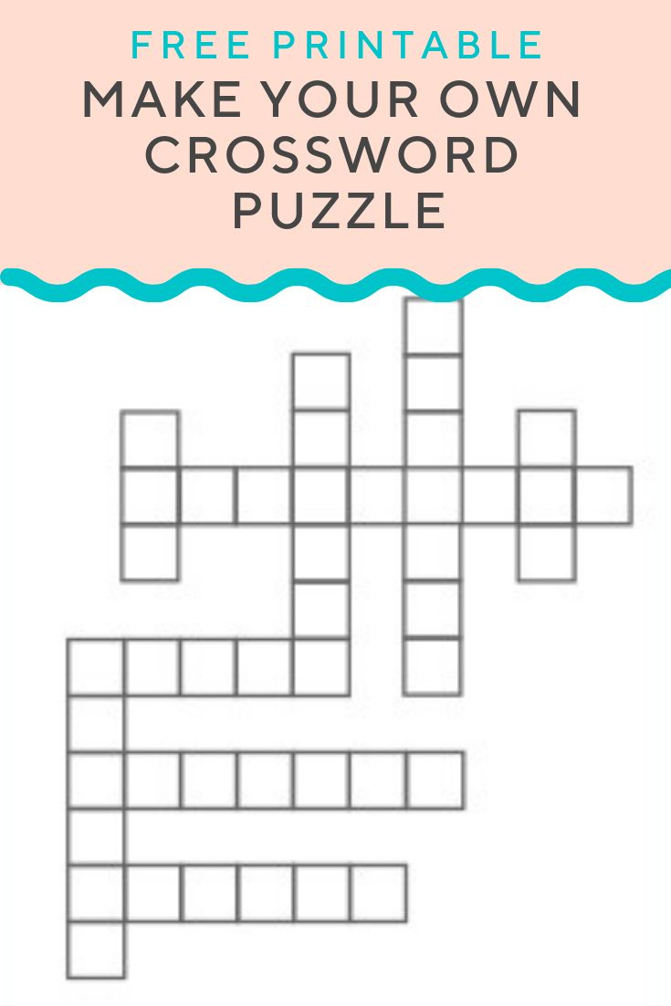 Crossword Puzzle Generator inside Create Your Own Crossword Free Printable
