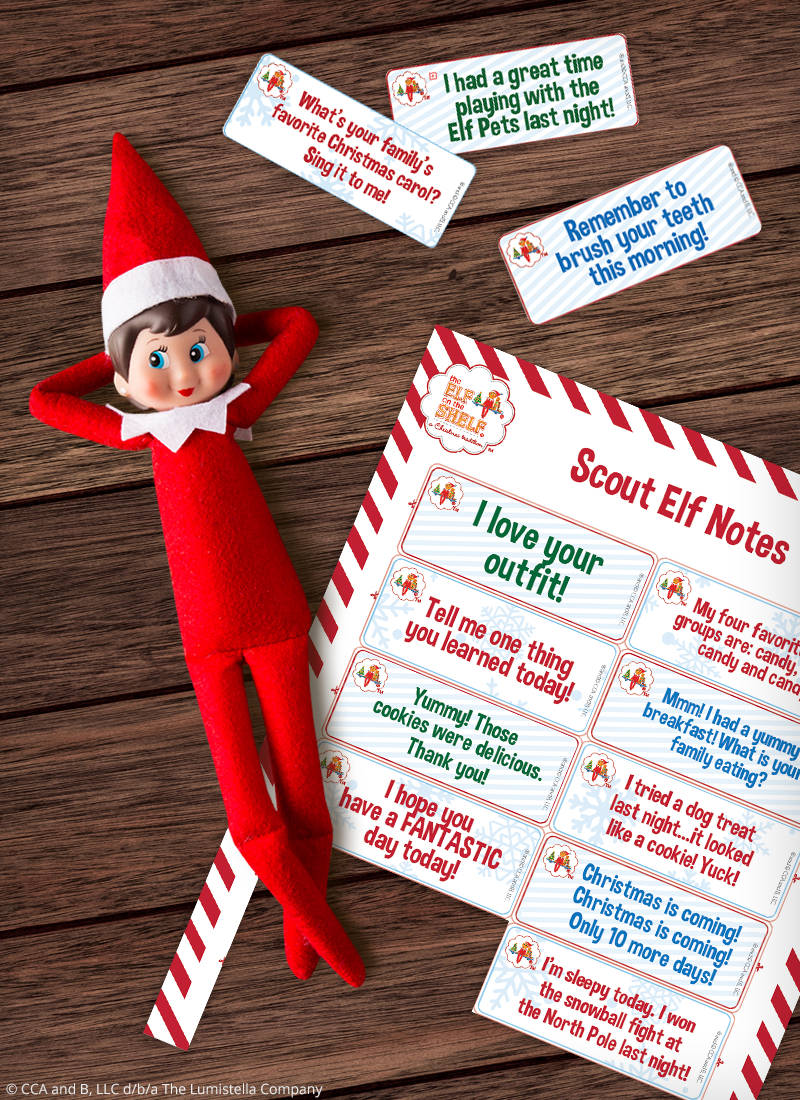 Download Free Printable Elf On The Shelf Notes | The Elf On The Shelf in Printable Elf On The Shelf