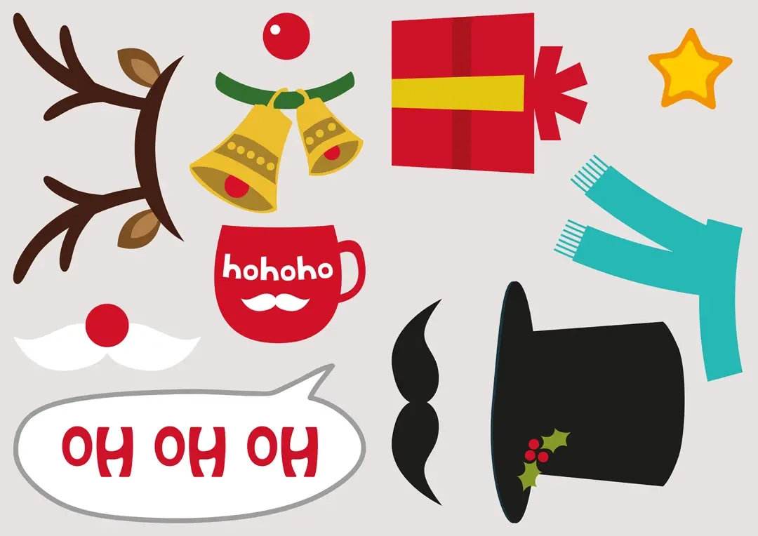 Download Our Free Christmas Photo Booth Props | Photobox pertaining to Christmas Photo Booth Props Printable Free