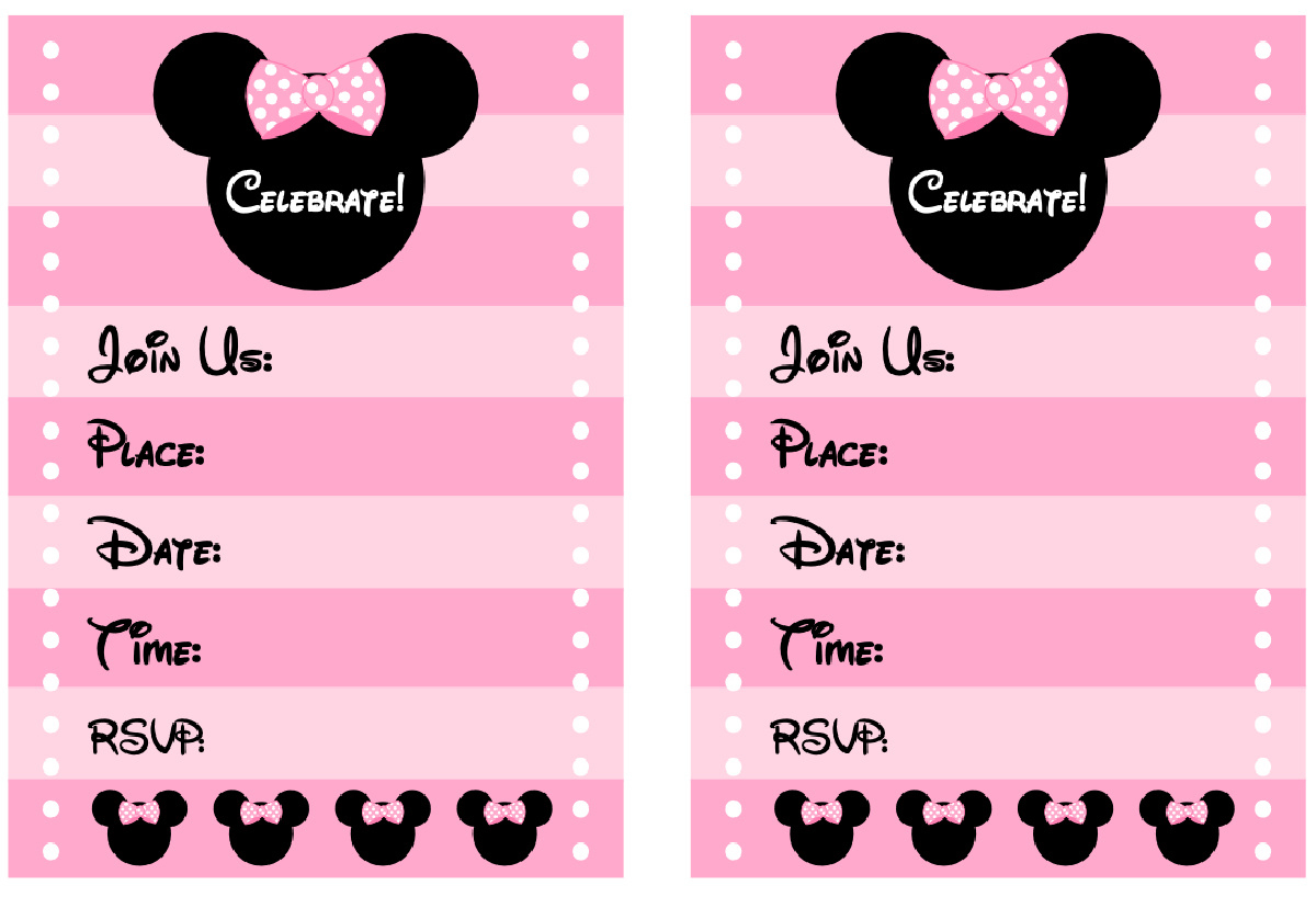 Download These Free Pink Minnie Mouse Party Printables! | Catch My with regard to Printable Minnie Mouse Birthday Invitations