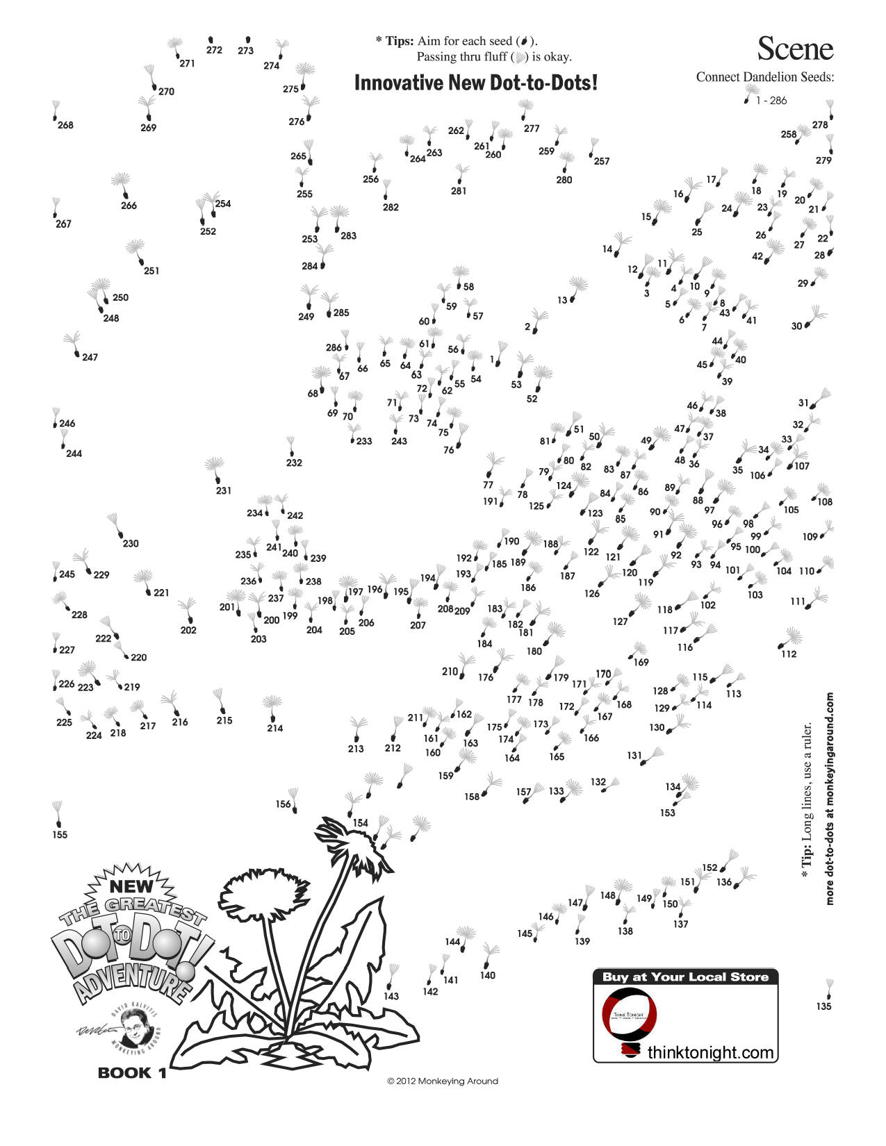 Downloadable Dot-To-Dot Puzzles intended for Dot to Dot Printable