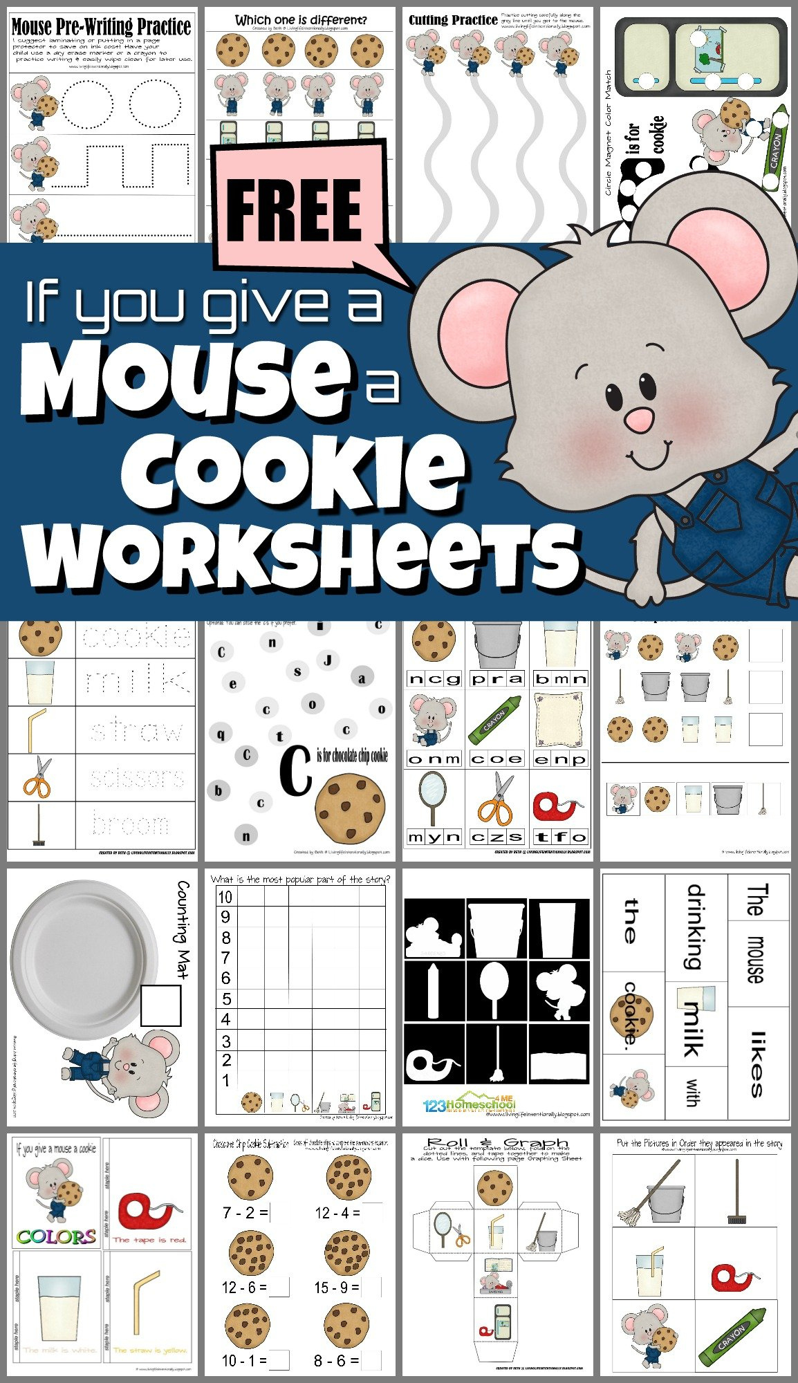 🐭🍪 Free Printable Mouse And Cookie Worksheets And Activities pertaining to If You Give a Mouse a Cookie Printables