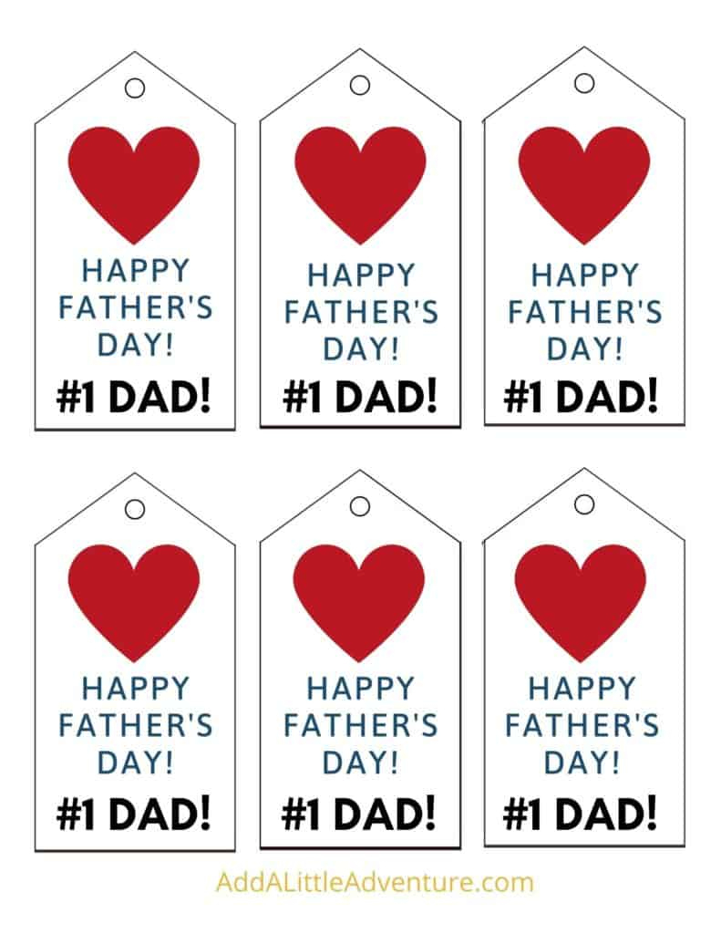 Father'S Day Gift Tags - Free Printables - Add A Little Adventure inside Free Printable Happy Fathers Day Images