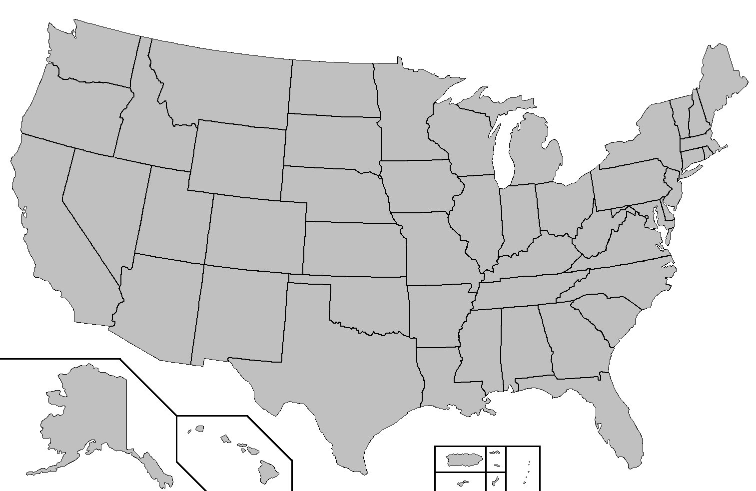 File:blank Map Of The United States - Wikimedia Commons inside Printable Outline Map Of Usa