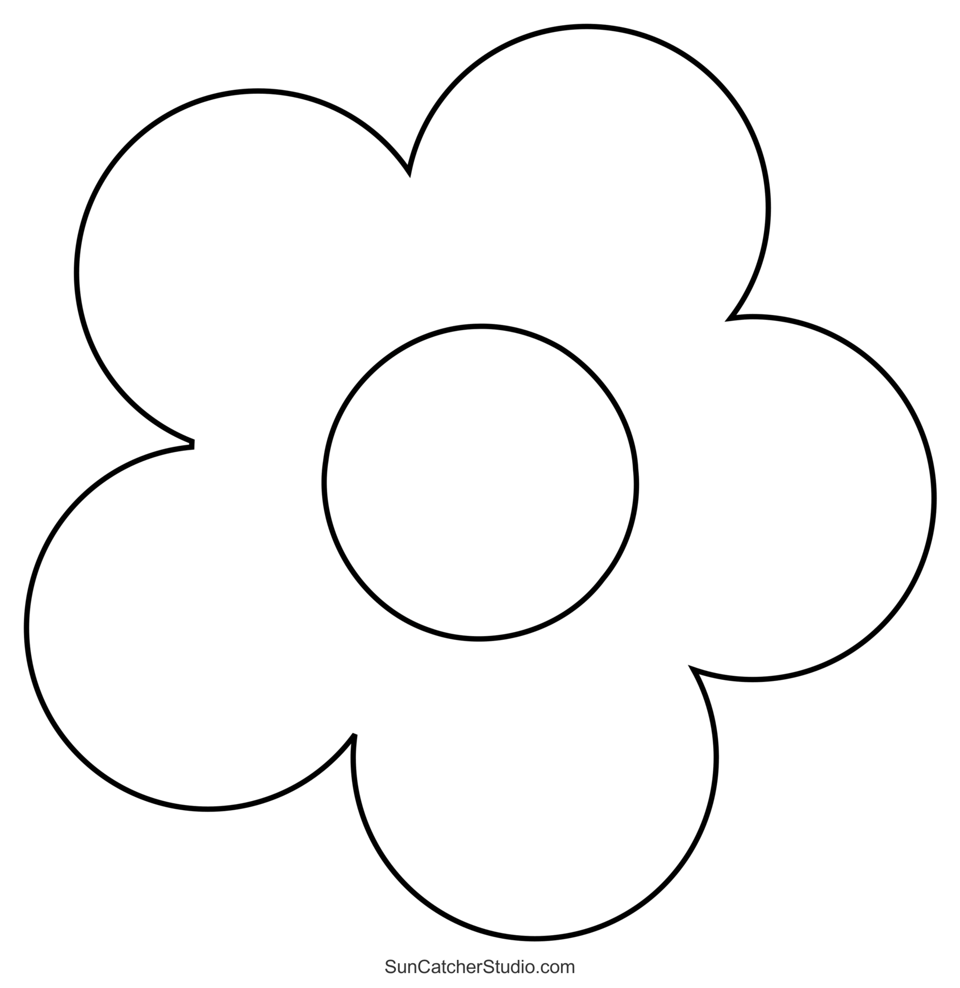 Flower Templates, Patterns, Svg Files (Printable Stencils) – Free with Cut Out Flower Template Printable
