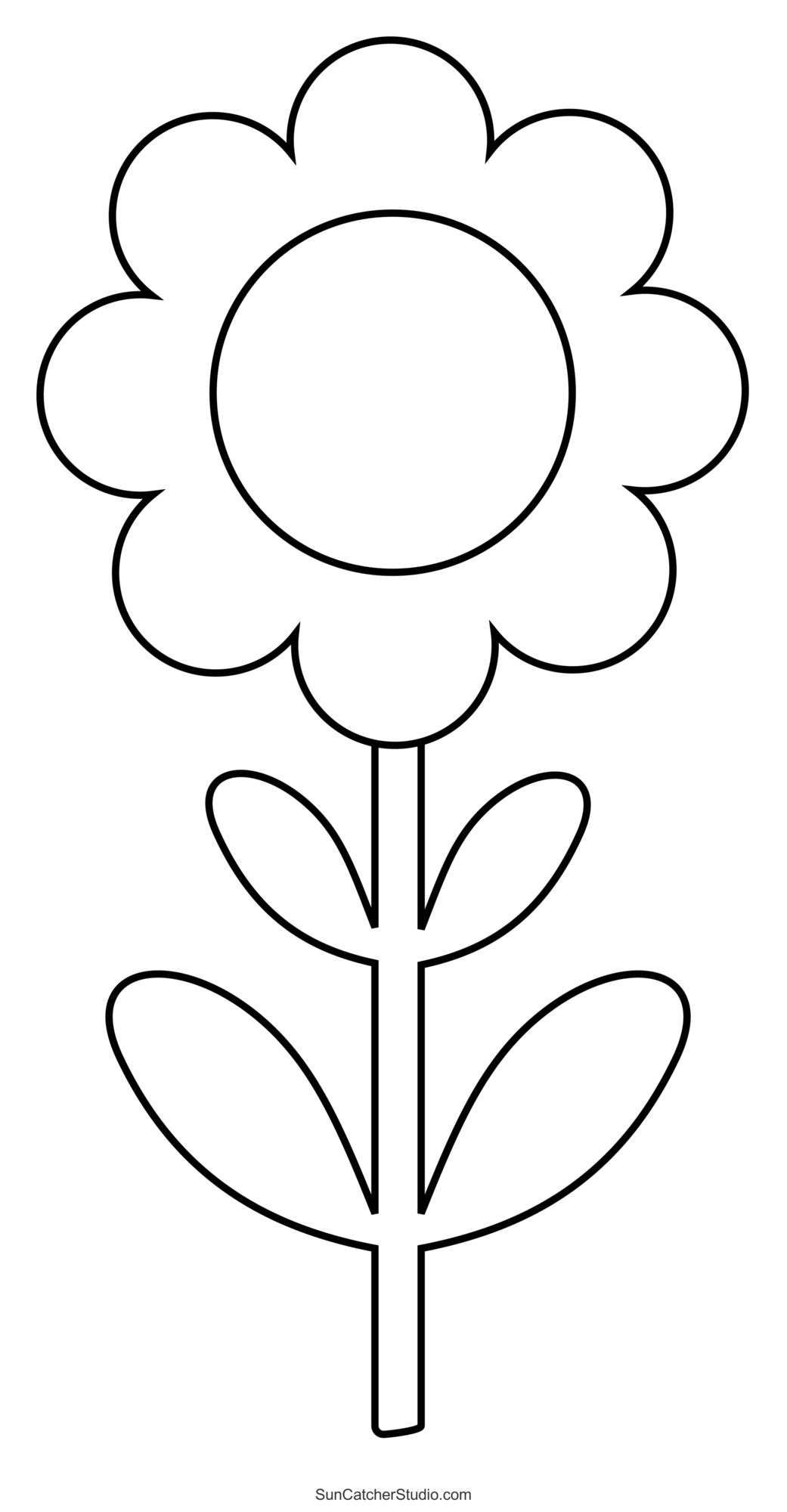 Flower Templates, Patterns, Svg Files (Printable Stencils) – Free with regard to Cut Out Flower Template Printable