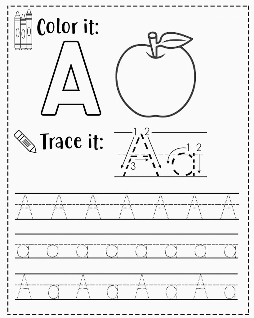 Free Alphabet Tracing Worksheets For Preschoolers - Worksheets Library for Tracing Letters Of The Alphabet Free Printables
