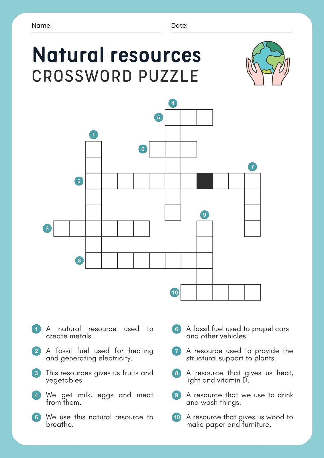 Free And Customizable Crossword Puzzle Templates | Canva in Create Your Own Free Printable Crossword Puzzles