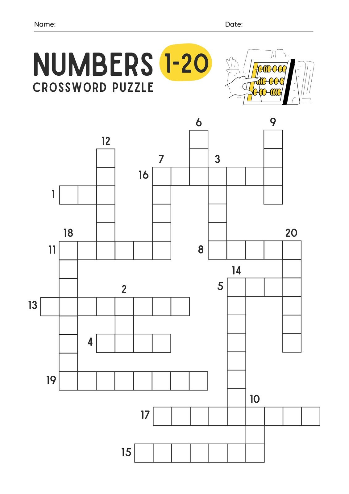 Free And Customizable Crossword Puzzle Templates | Canva intended for Create Your Own Crossword Free Printable