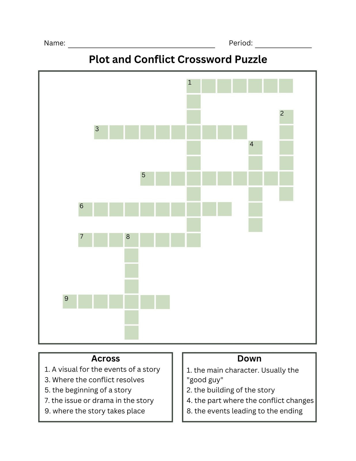 Free And Customizable Crossword Puzzle Templates - Worksheets Library with Free Crossword Puzzle Maker Free Printable