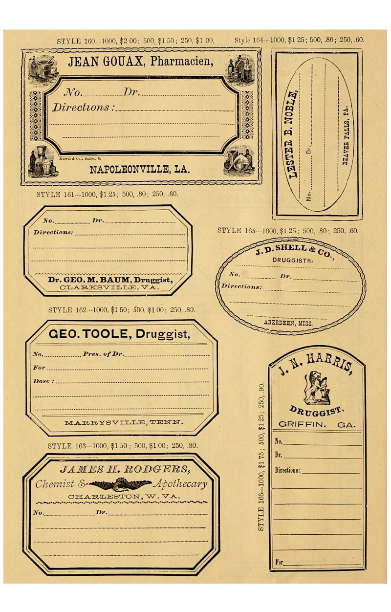 Free Blank Apothecary Labels Ephemera — The Art Scavenger with Free Printable Vintage Apothecary Labels