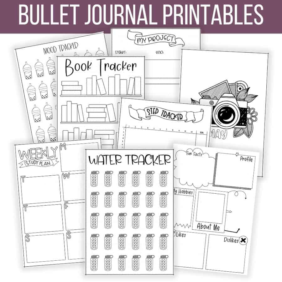 Free Bullet Journal Printables | Masha Plans in Bullet Journal Page Ideas Printable