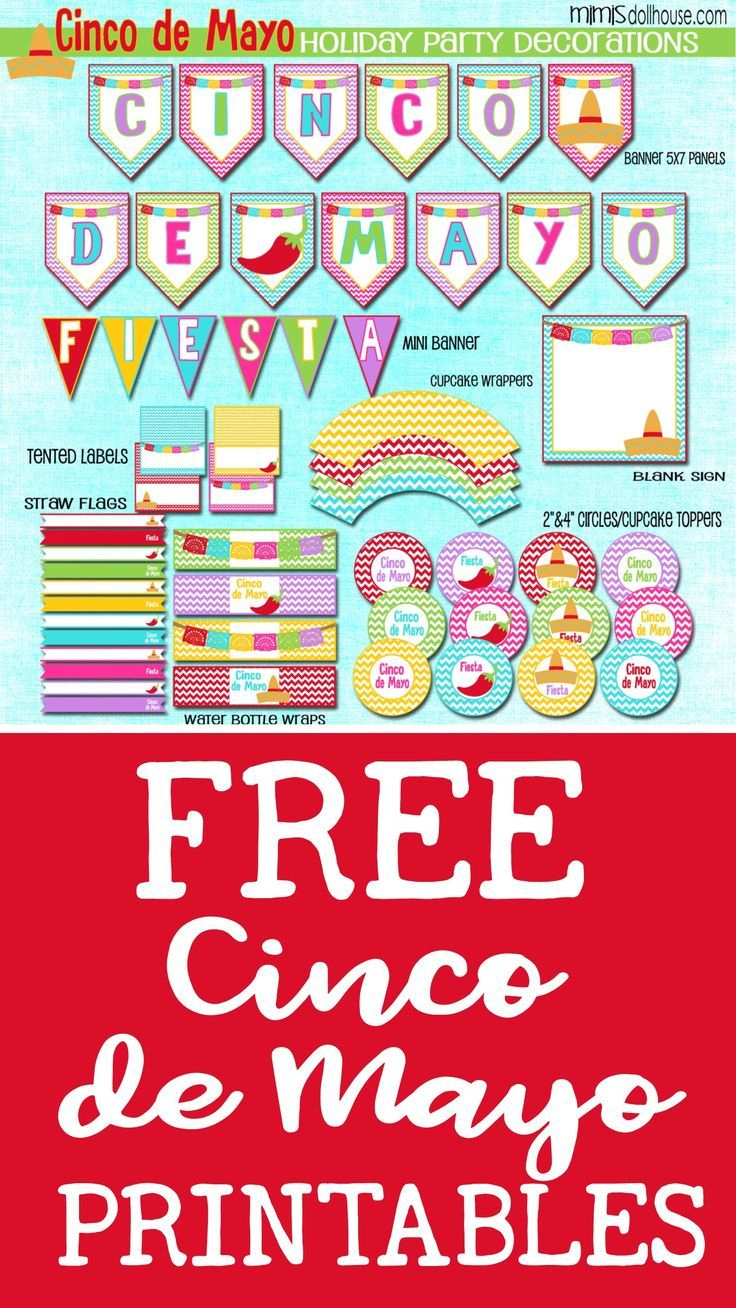 Free Cinco De Mayo Printables regarding Cinco De Mayo Printable Decorations
