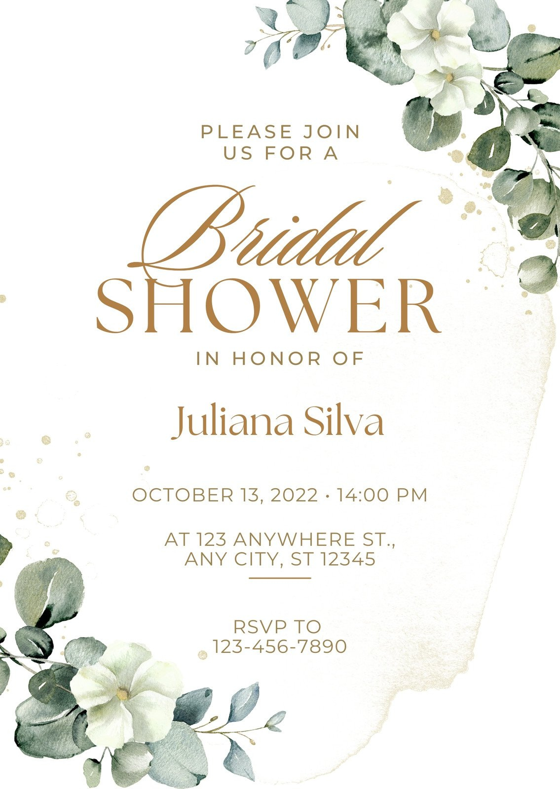 Free Custom Printable Bridal Shower Invitation Templates | Canva with regard to Bridal Shower Invitations Online Free Printable
