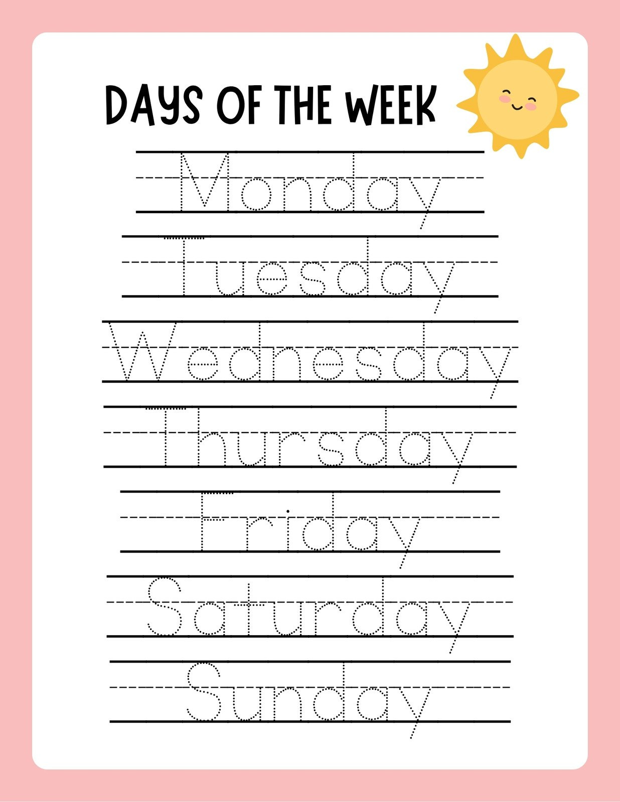 Free Custom Printable Handwriting Worksheet Templates | Canva throughout Printable Handwriting Worksheets For Kindergarten Free