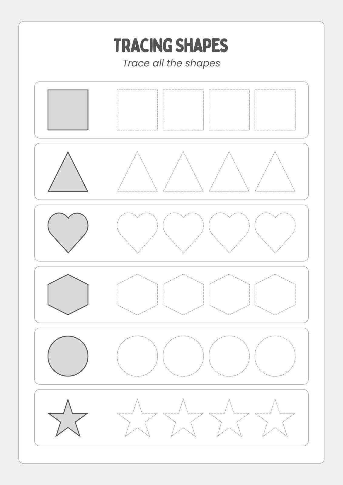 Free Custom Printable Shapes Worksheet Templates | Canva intended for Free Printable Worksheets For Shapes