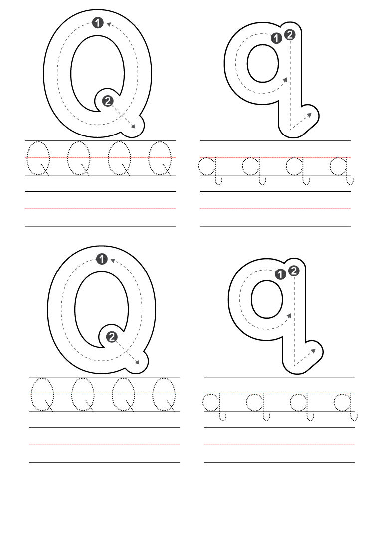 Free Kindergarten Letter Q Worksheets Printable Pdf with regard to Letter Q Worksheets Free Printables