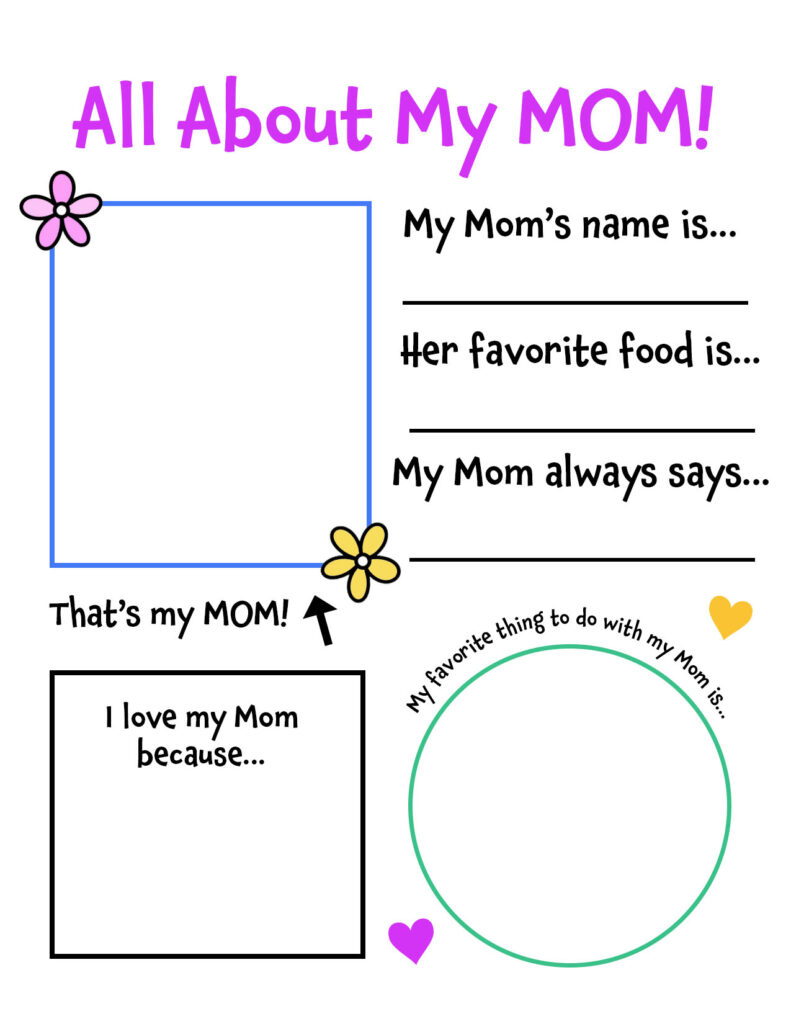 Free Mother&amp;#039;S Day Printables And Mother&amp;#039;S Day Craft For Preschool within Printable Mothers Day Crafts For Preschoolers