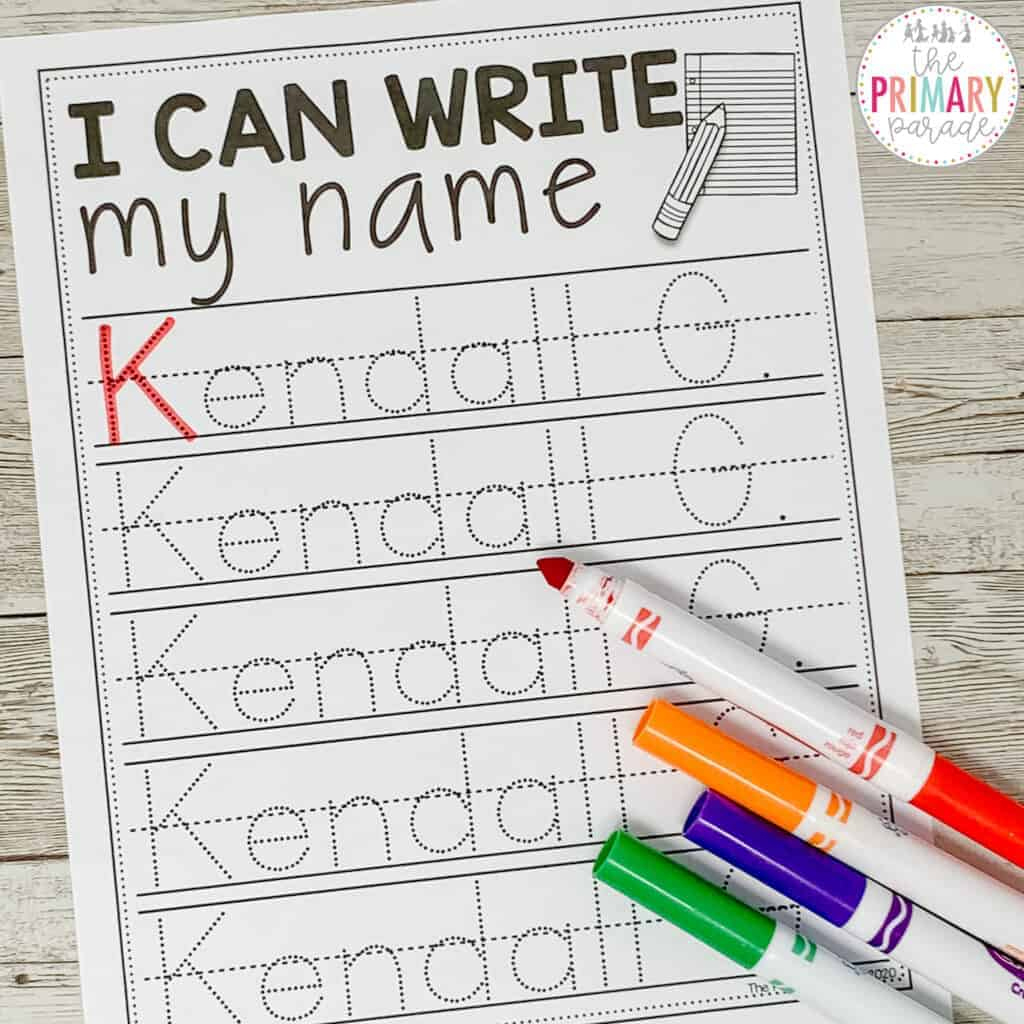 Free Name Writing Practice: Editable Tracing Template (2024) - The intended for Learn To Write Name Printables