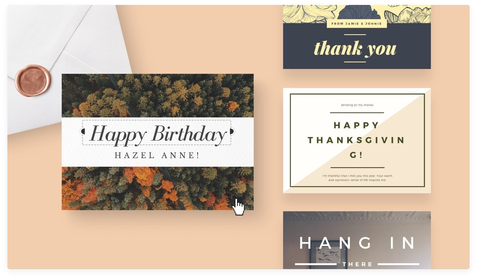 Free Online Card Maker - Create Custom Card Designs | Canva inside Create Your Own Printable Greeting Card