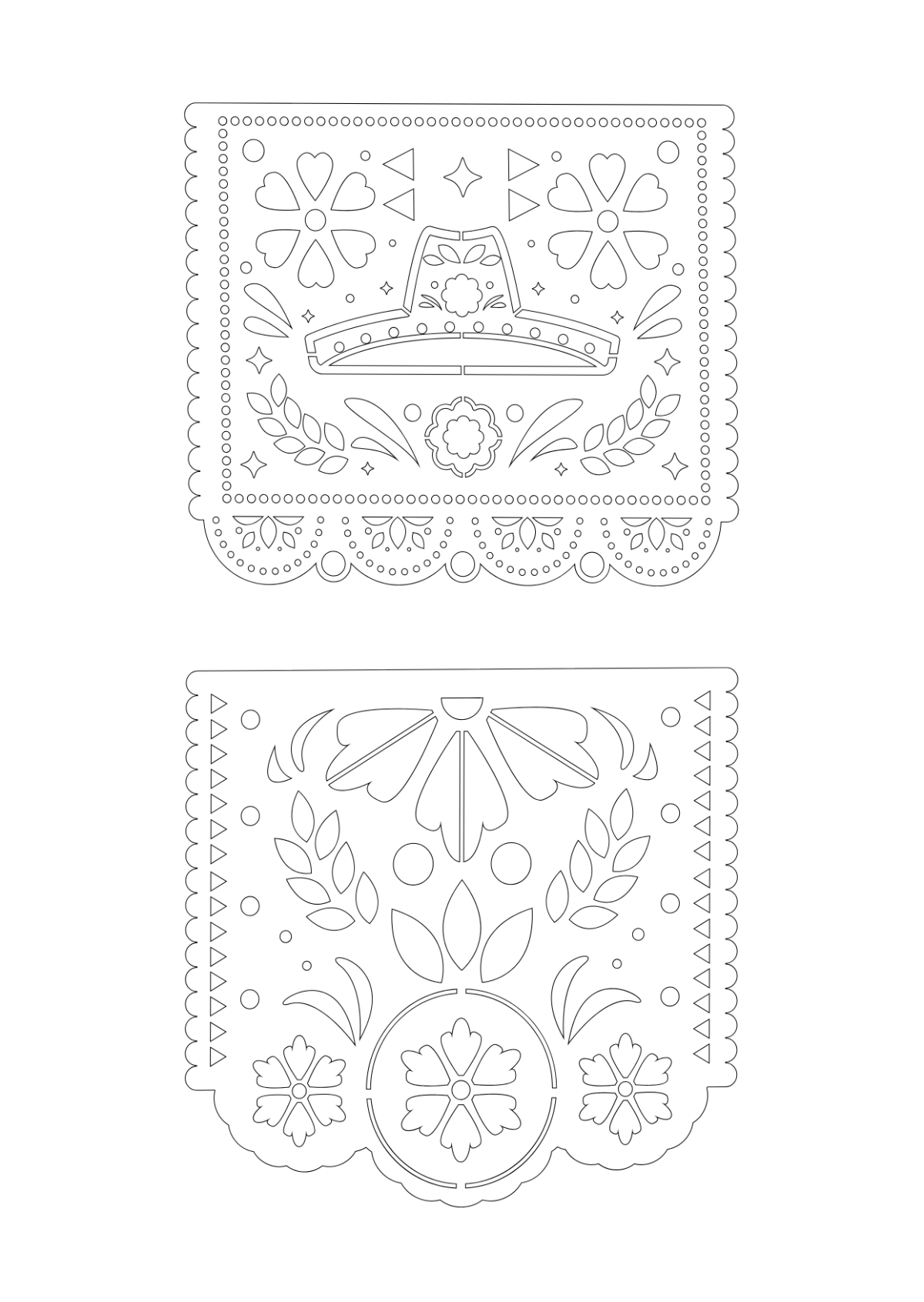 Free Papel Picador Template To Edit Online inside Free Printable Papel Picado Template