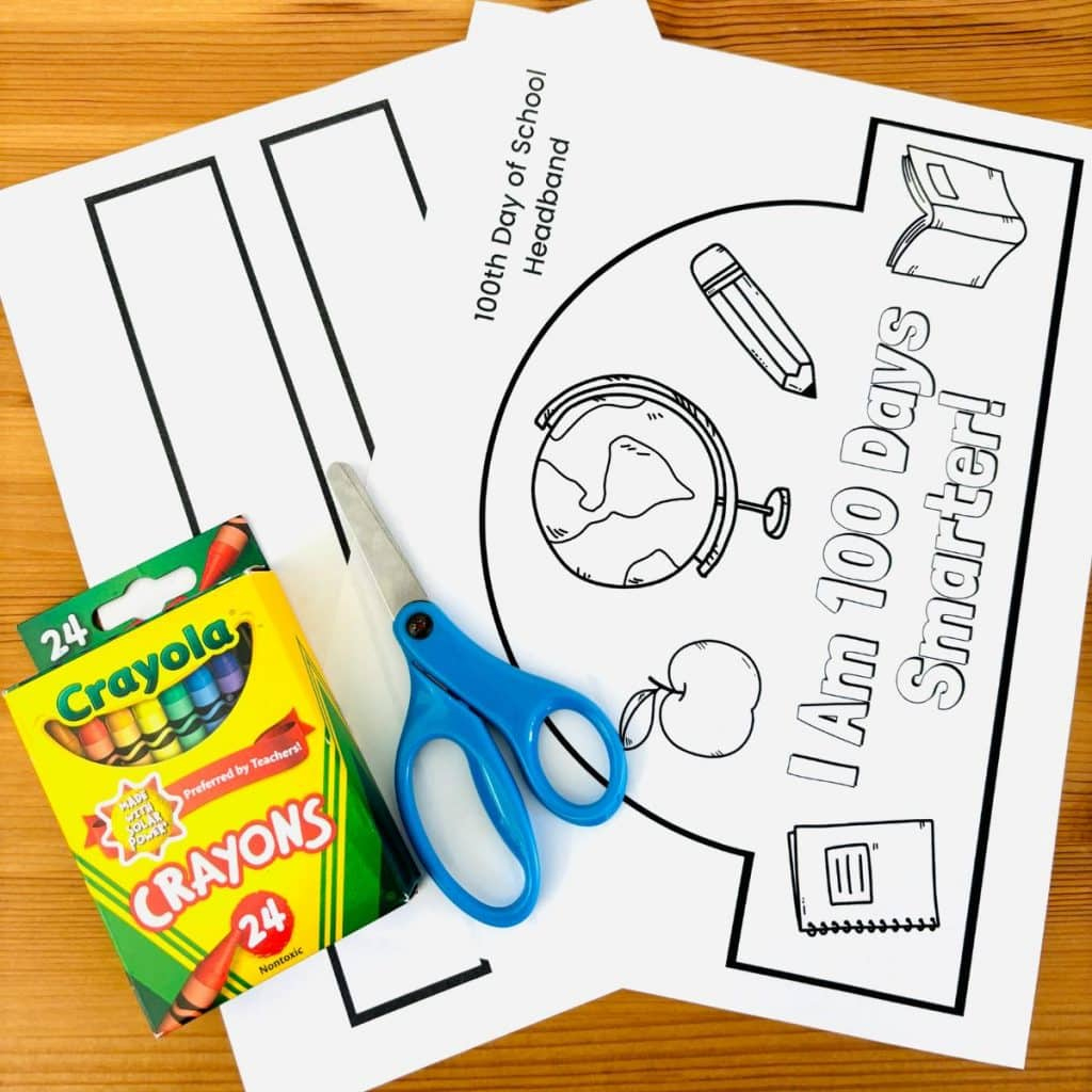Free Printable 100 Days Of School Crown For Kids - Simply Full Of inside 100 Days Smarter Crown Free Printable