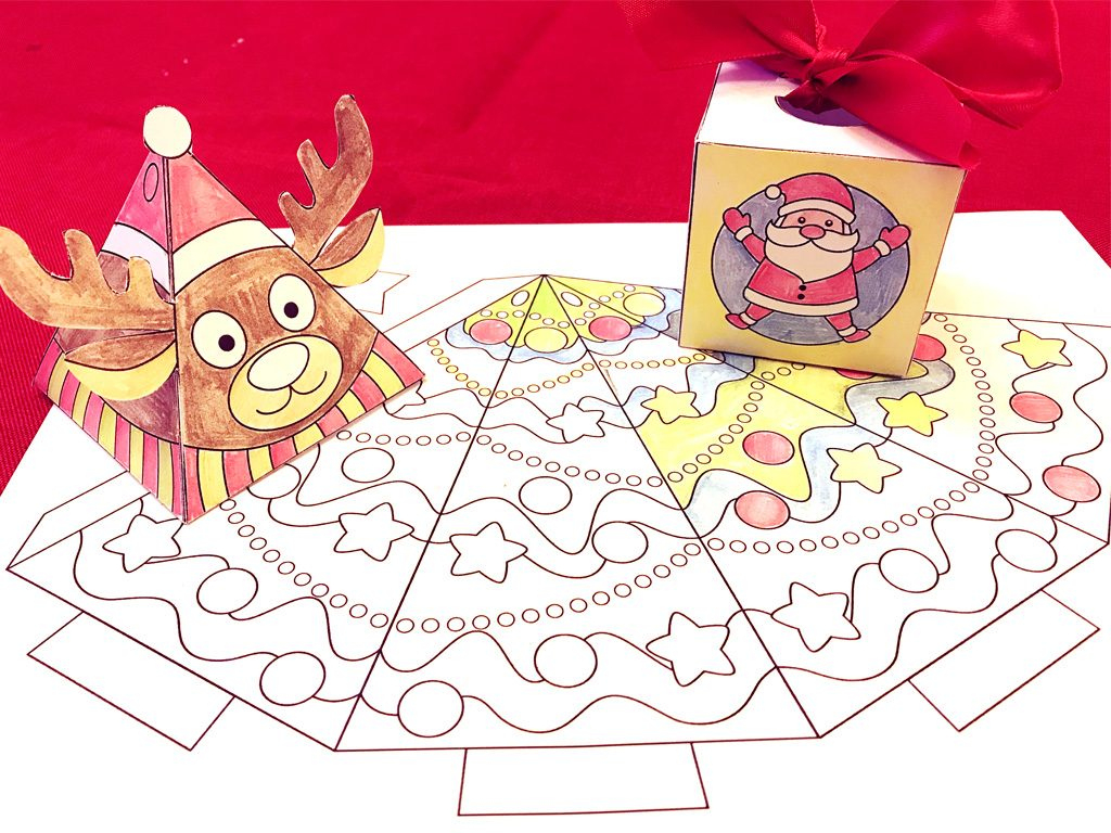 Free Printable 3-D Christmas Crafts. Teachersmag within Free Printable Crafts For Christmas