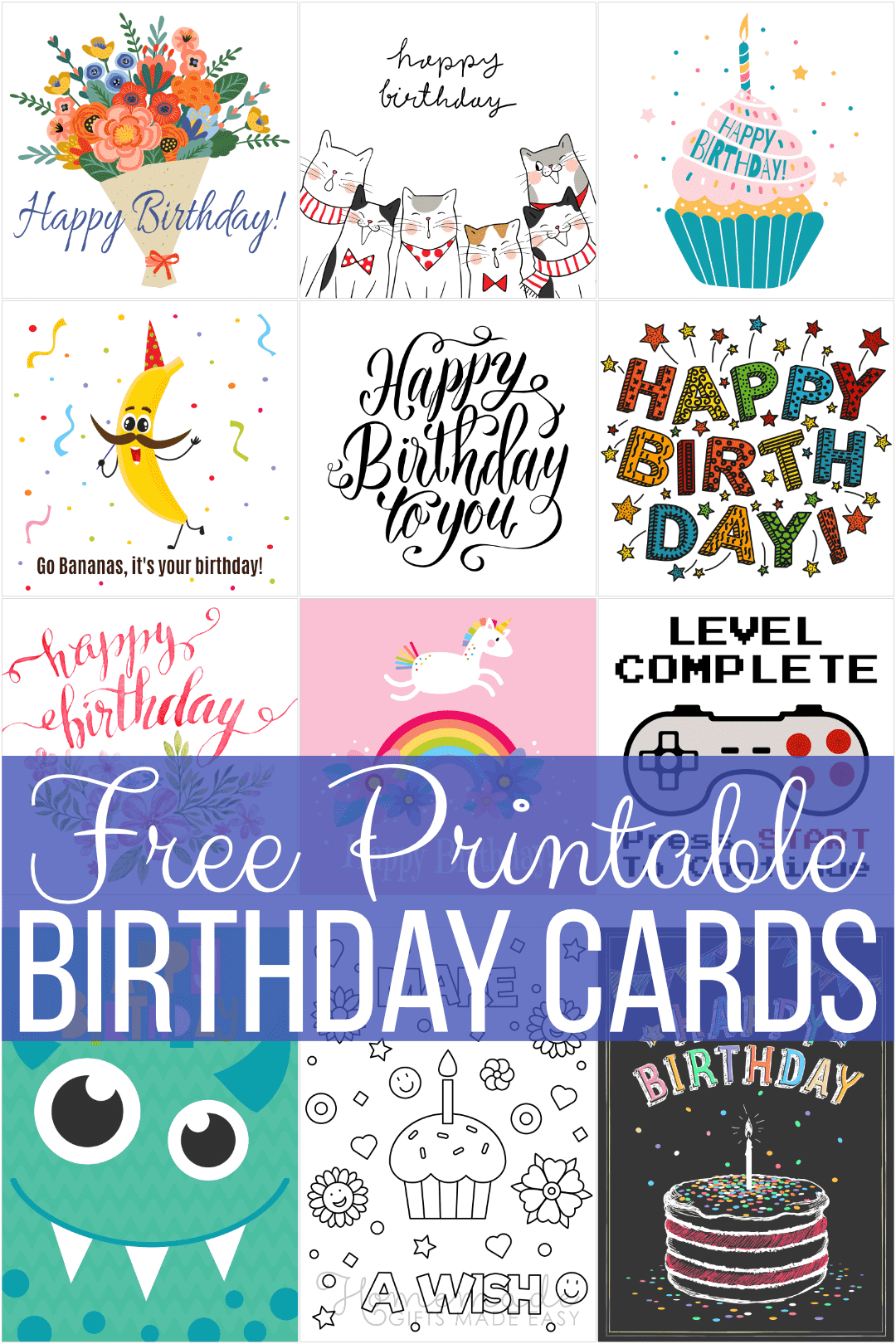 Free Printable Birthday Cards For Everyone inside Make A Birthday Card Printable
